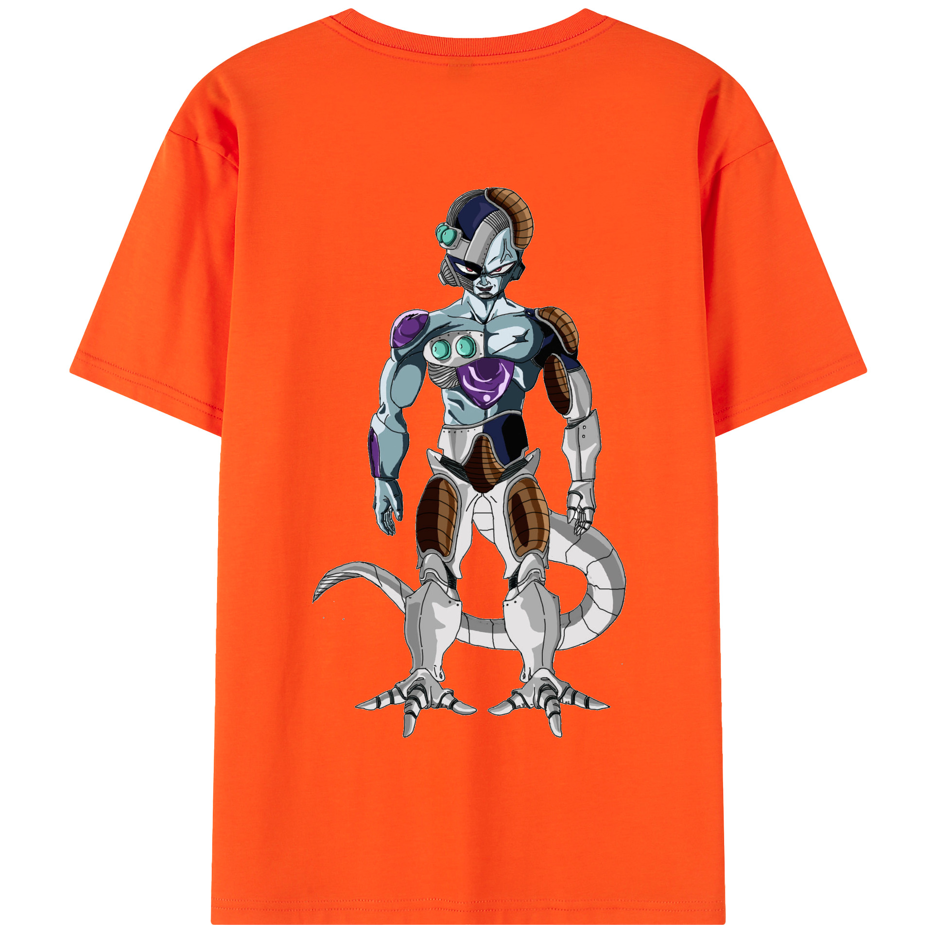 （画像用） ドラゴンボール クウラ DRAGON BALL Cooler Coora 綿100％半袖Tシャツ（背面プリント）