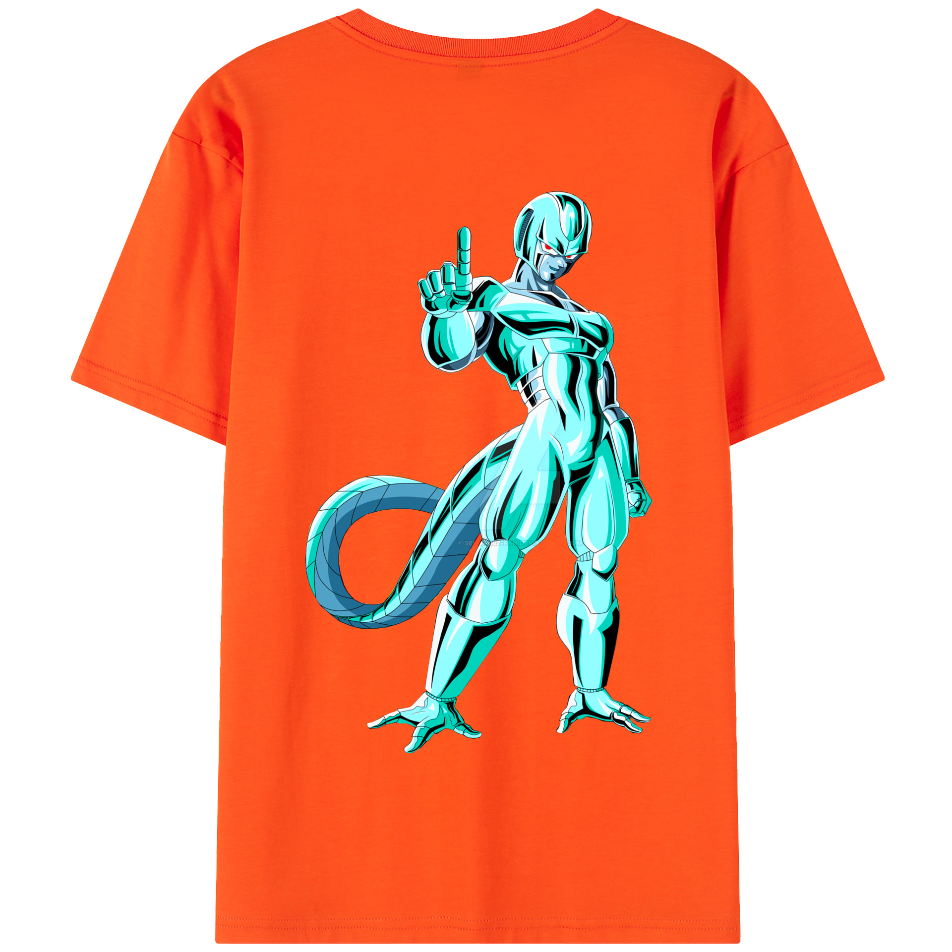 （画像用） ドラゴンボール クウラ DRAGON BALL Cooler Coora 綿100％半袖Tシャツ（背面プリント）
