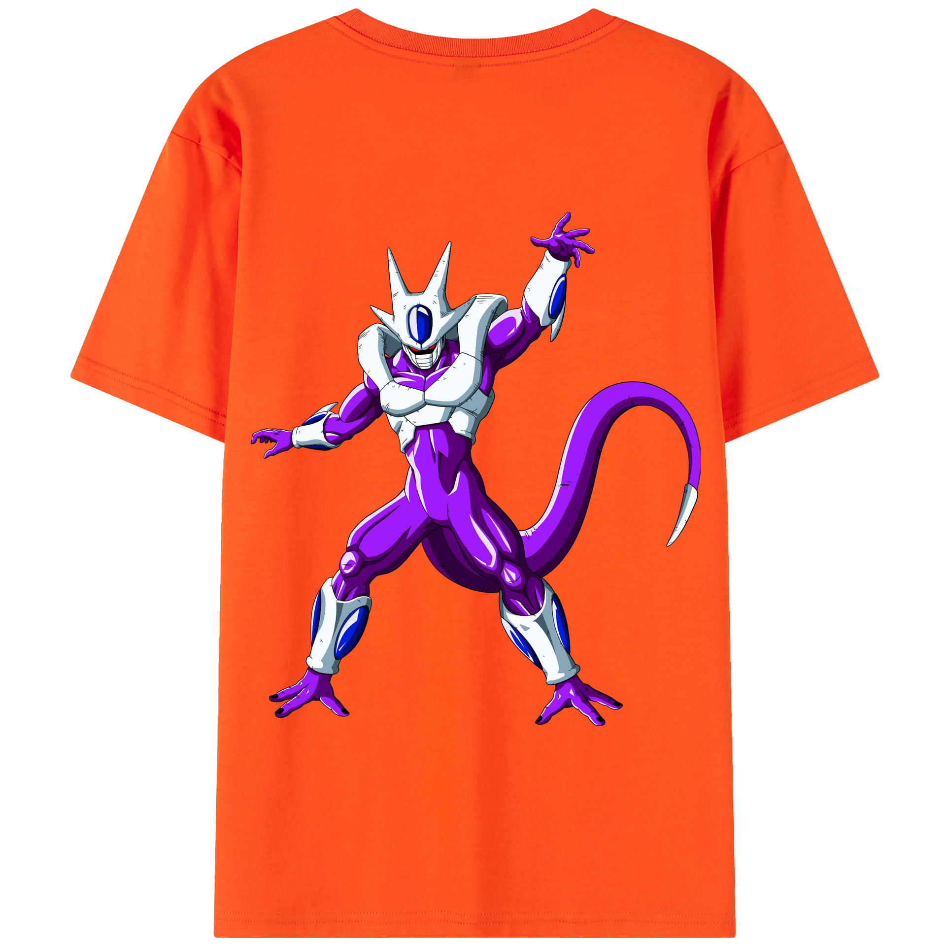 （画像用） ドラゴンボール クウラ DRAGON BALL Cooler Coora 綿100％半袖Tシャツ（背面プリント）