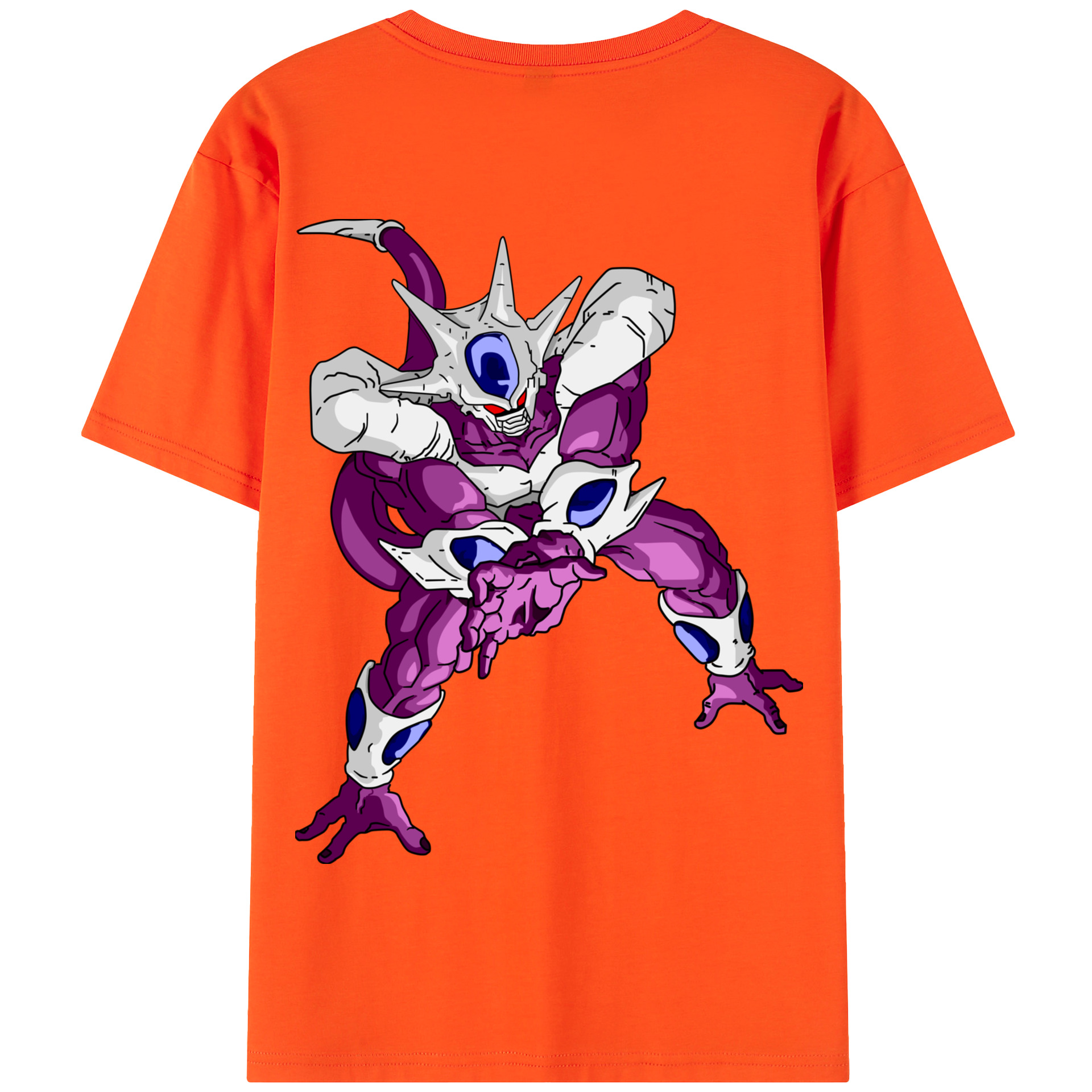（画像用） ドラゴンボール クウラ DRAGON BALL Cooler Coora 綿100％半袖Tシャツ（背面プリント）