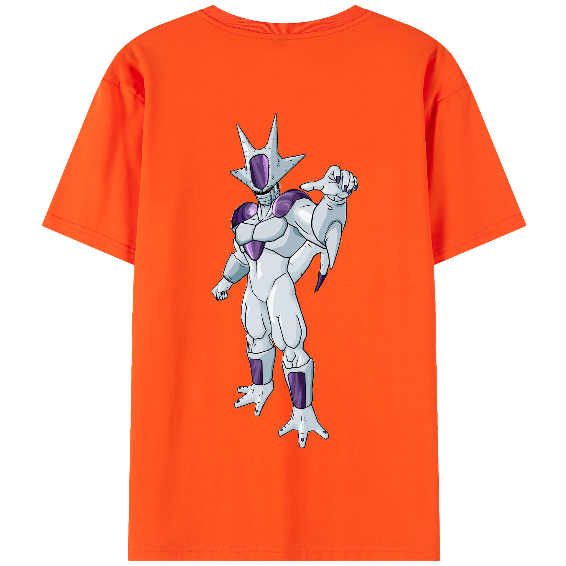 （画像用） ドラゴンボール クウラ DRAGON BALL Cooler Coora 綿100％半袖Tシャツ（背面プリント）