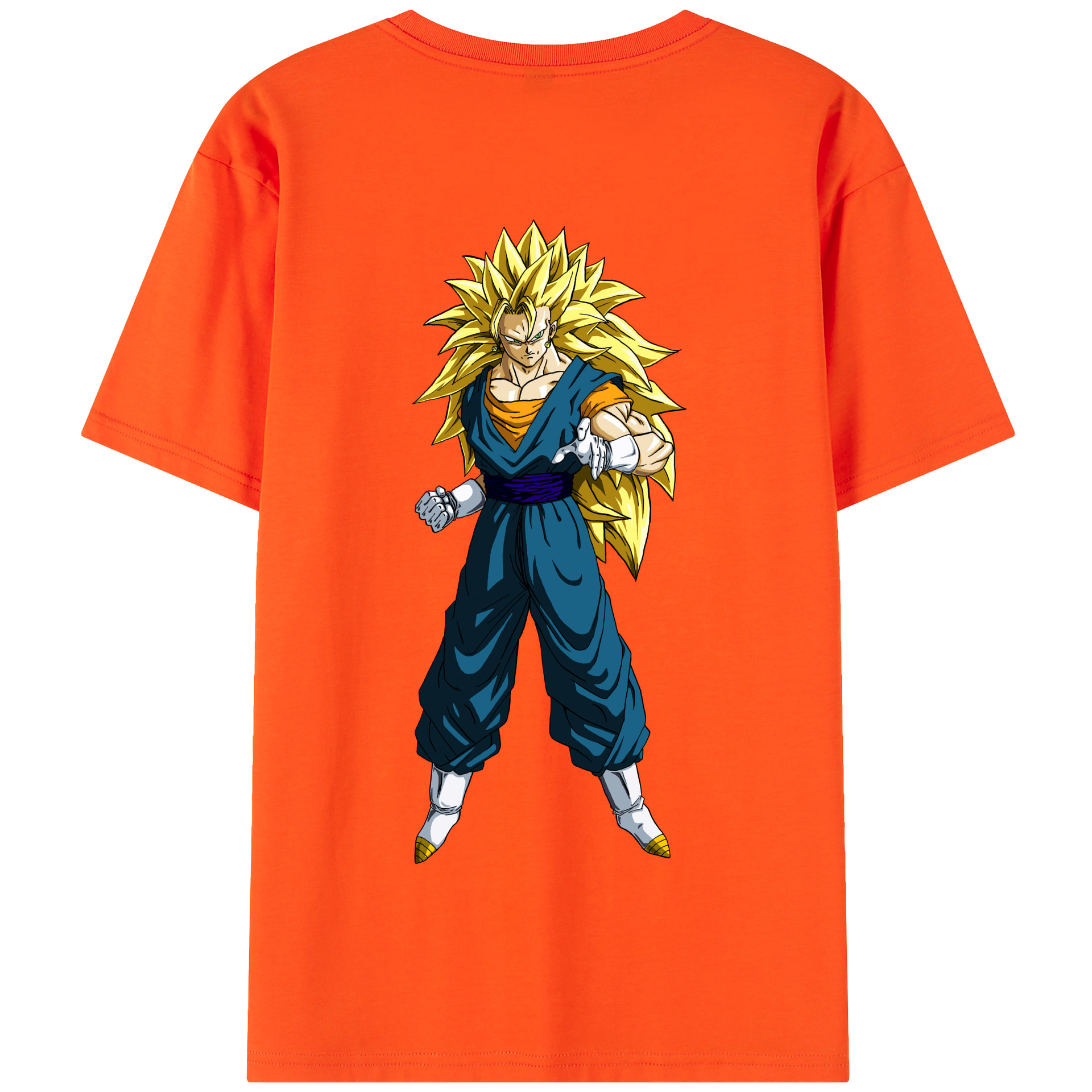 （画像用） ドラゴンボール ベジット DRAGON BALL Vegetto 綿100％半袖Tシャツ（背面プリント）