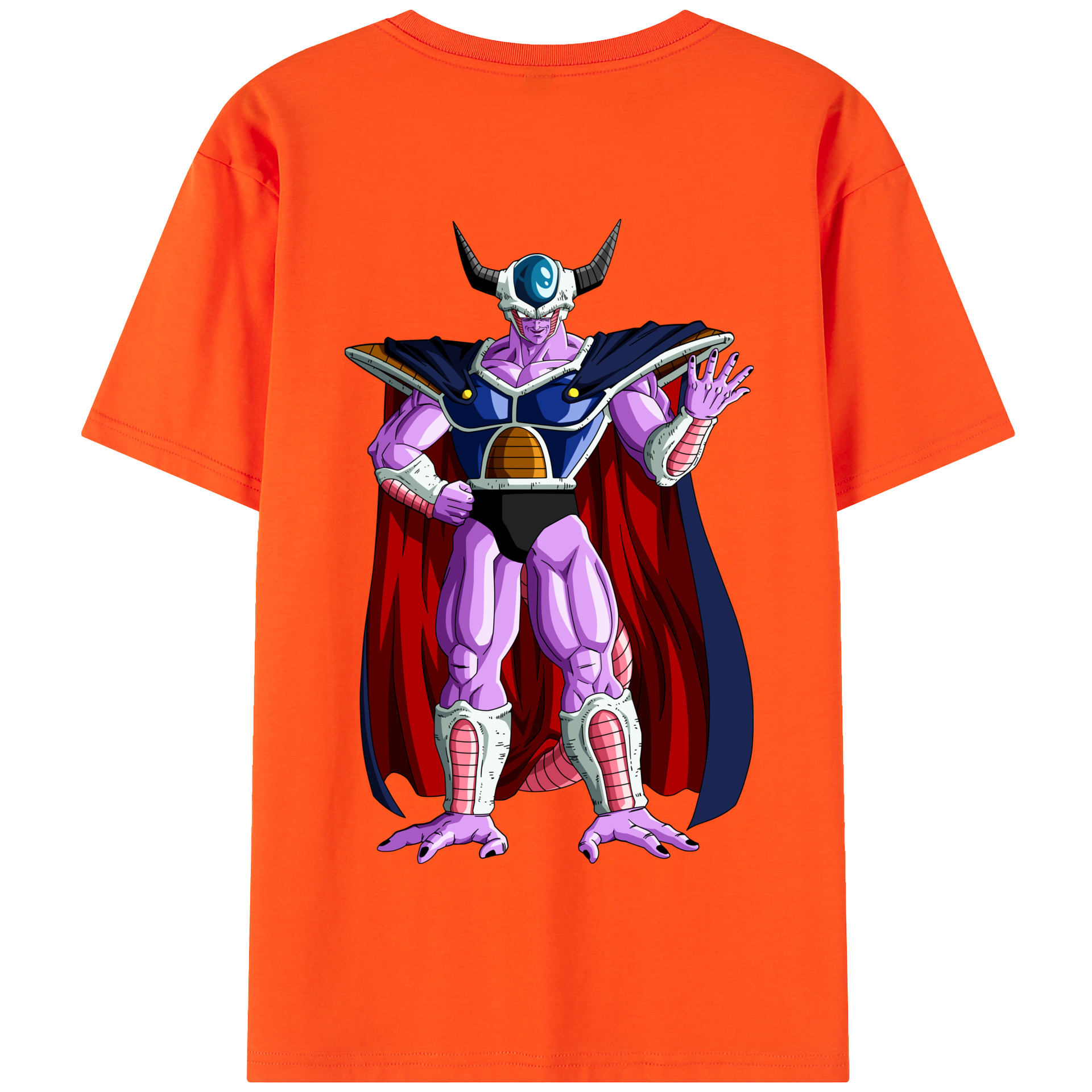 （画像用） ドラゴンボール コルド大王 DRAGON BALL King Cold 綿100％半袖Tシャツ（背面プリント）