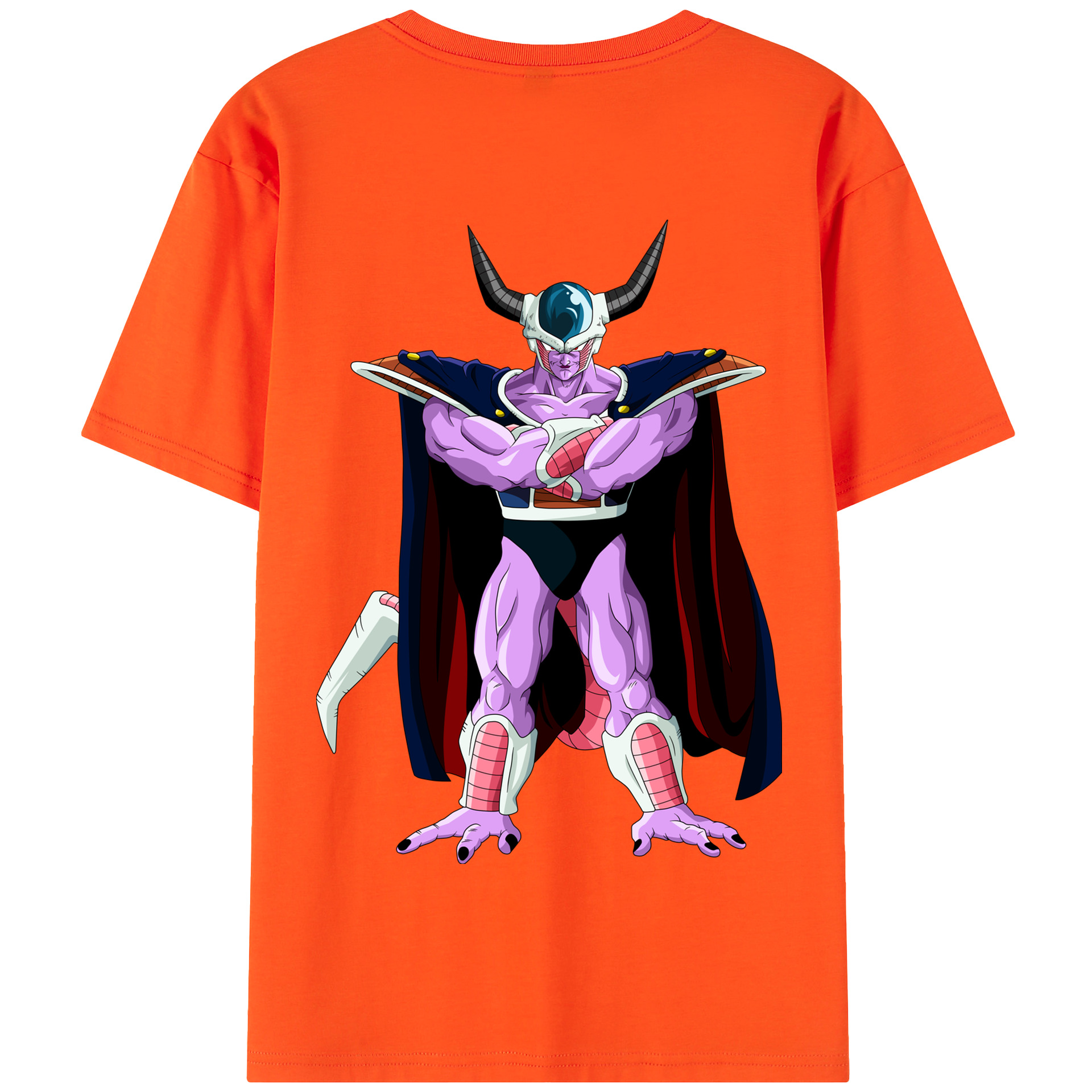 （画像用） ドラゴンボール コルド大王 DRAGON BALL King Cold 綿100％半袖Tシャツ（背面プリント）