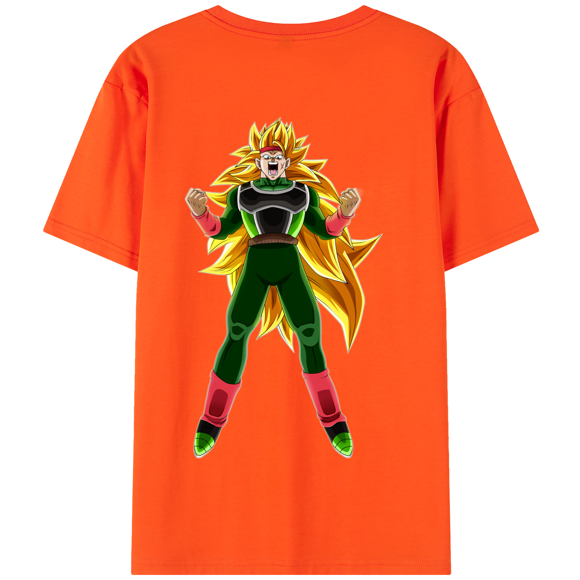 （画像用） ドラゴンボール ブロリー DRAGON BALL Broli 綿100％半袖Tシャツ（背面プリント）