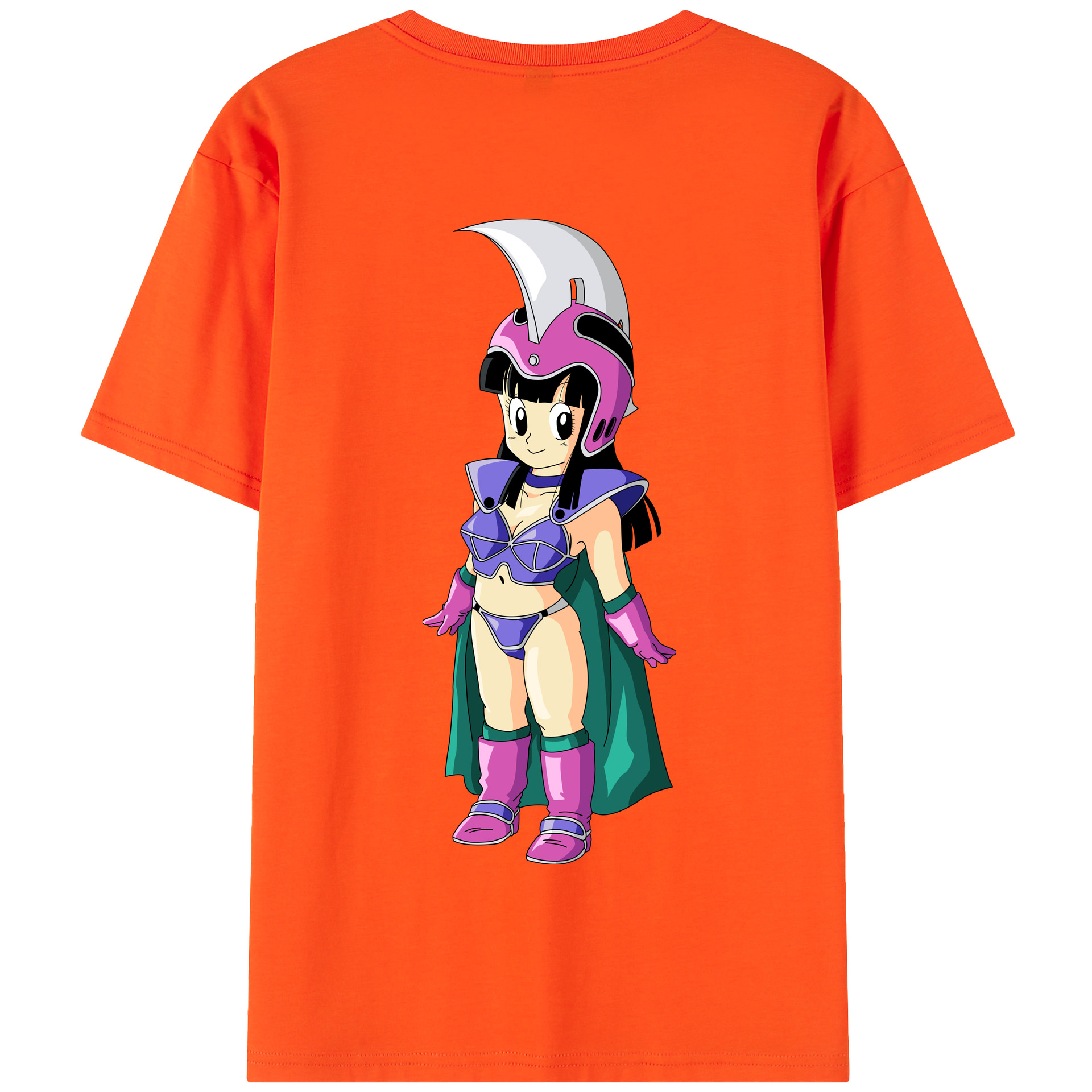 （画像用） ドラゴンボール チチ DRAGON BALL Chichi 綿100％半袖Tシャツ（背面プリント）