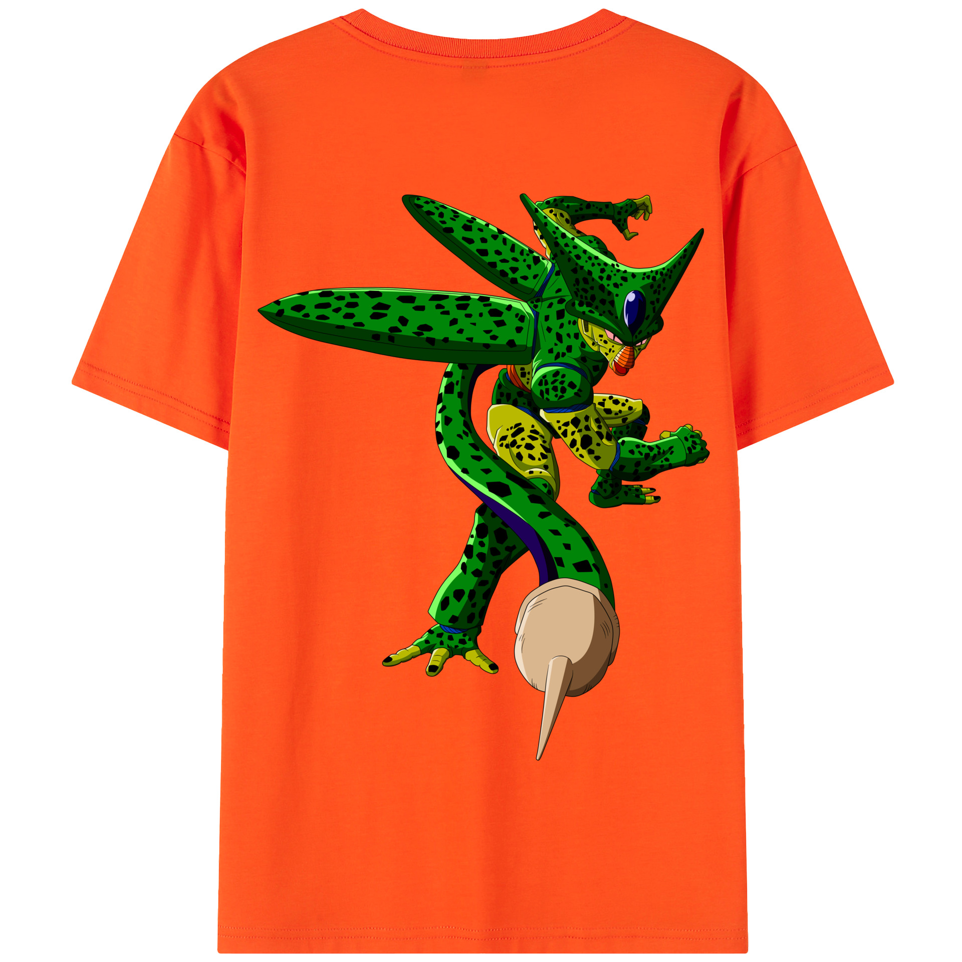 （画像用） ドラゴンボール セル DRAGON BALL Cell 綿100％半袖Tシャツ（背面プリント）