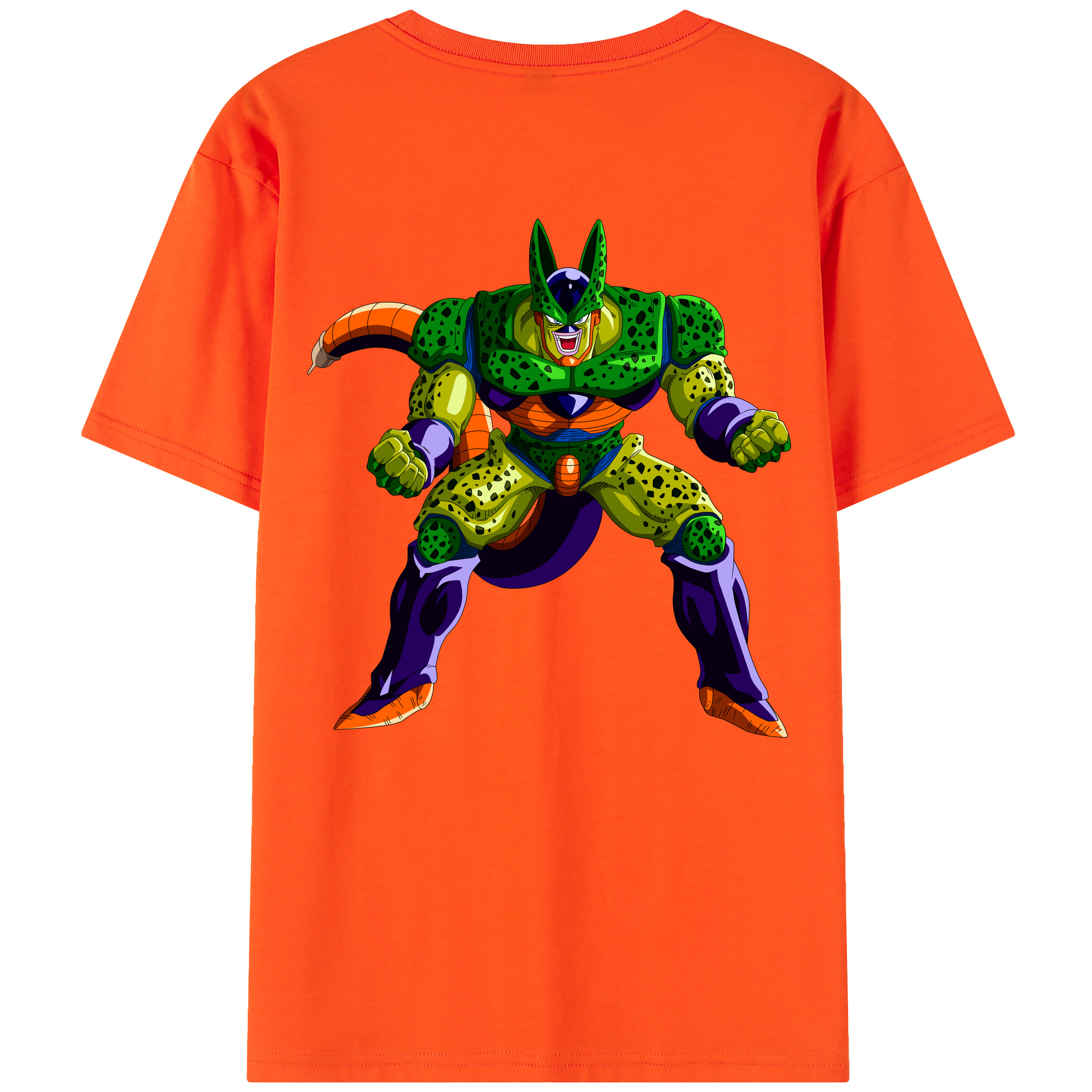 （画像用） ドラゴンボール セル DRAGON BALL Cell 綿100％半袖Tシャツ（背面プリント）