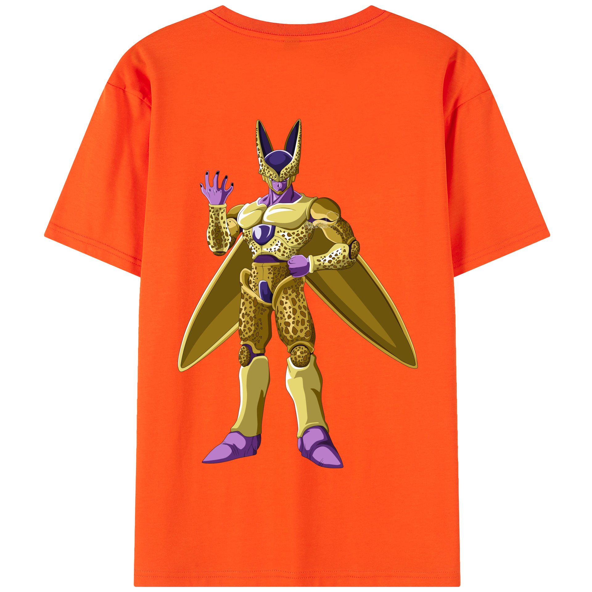（画像用） ドラゴンボール セル DRAGON BALL Cell 綿100％半袖Tシャツ（背面プリント）