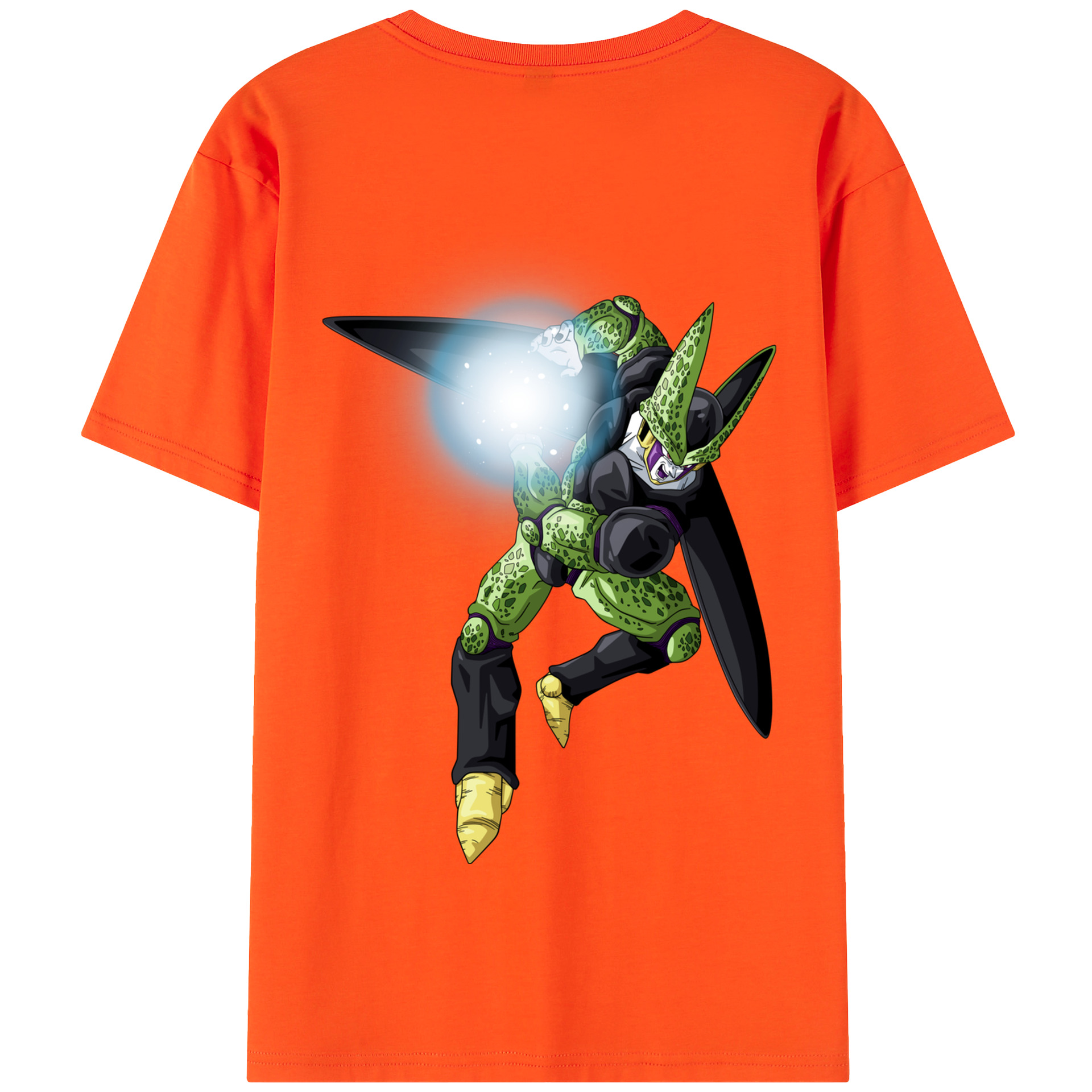 （画像用） ドラゴンボール セル DRAGON BALL Cell 綿100％半袖Tシャツ（背面プリント）