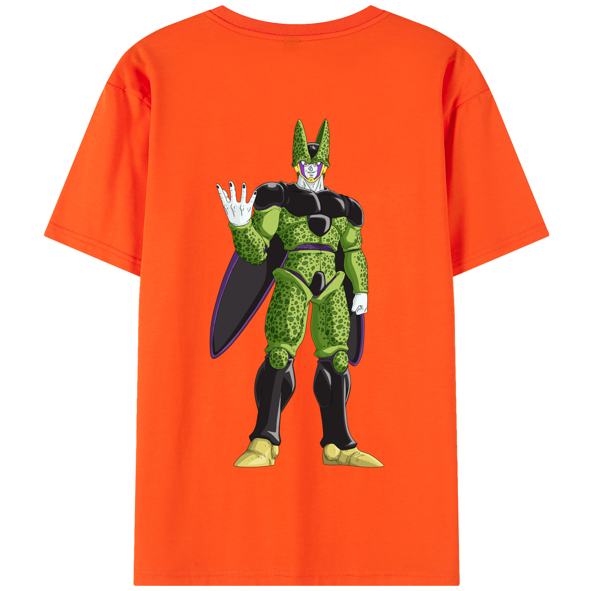 （画像用） ドラゴンボール セル DRAGON BALL Cell 綿100％半袖Tシャツ（背面プリント）