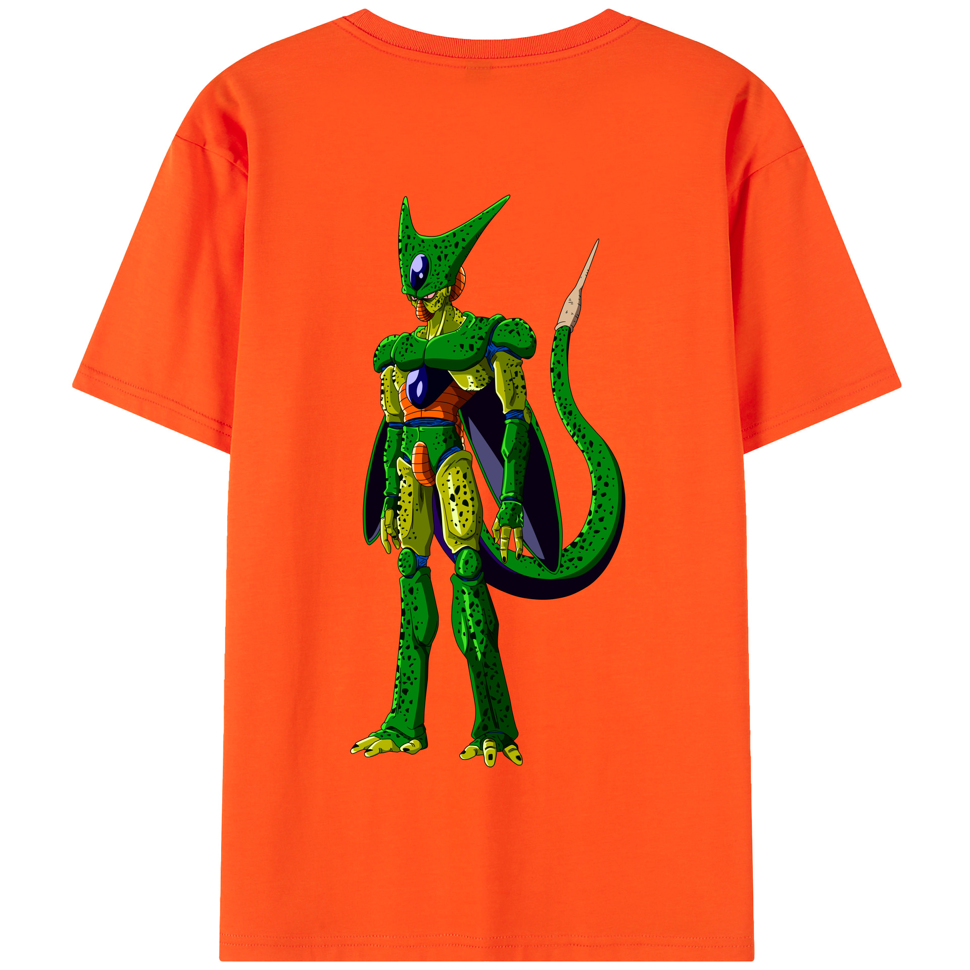 （画像用） ドラゴンボール セル DRAGON BALL Cell 綿100％半袖Tシャツ（背面プリント）