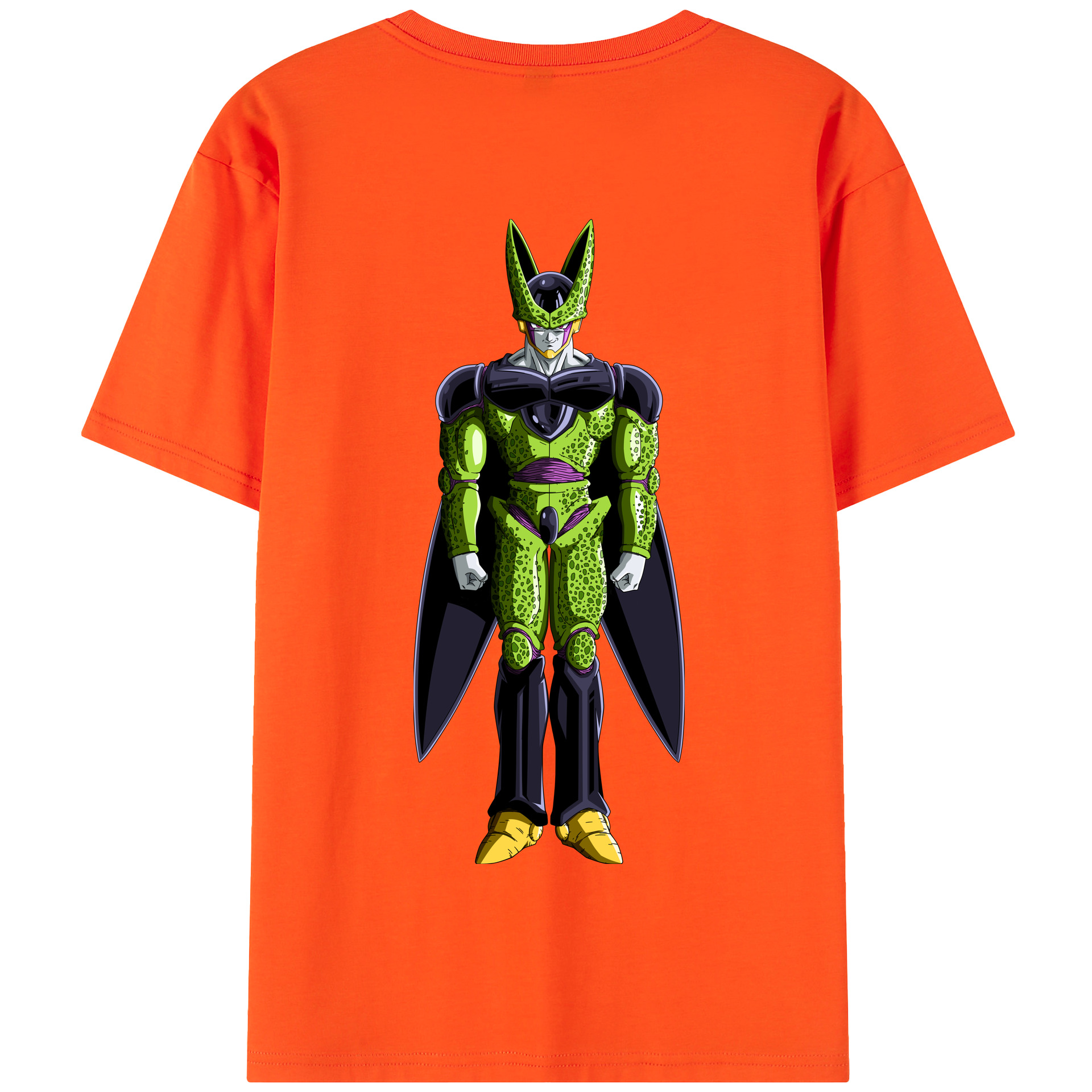 （画像用） ドラゴンボール セル DRAGON BALL Cell 綿100％半袖Tシャツ（背面プリント）