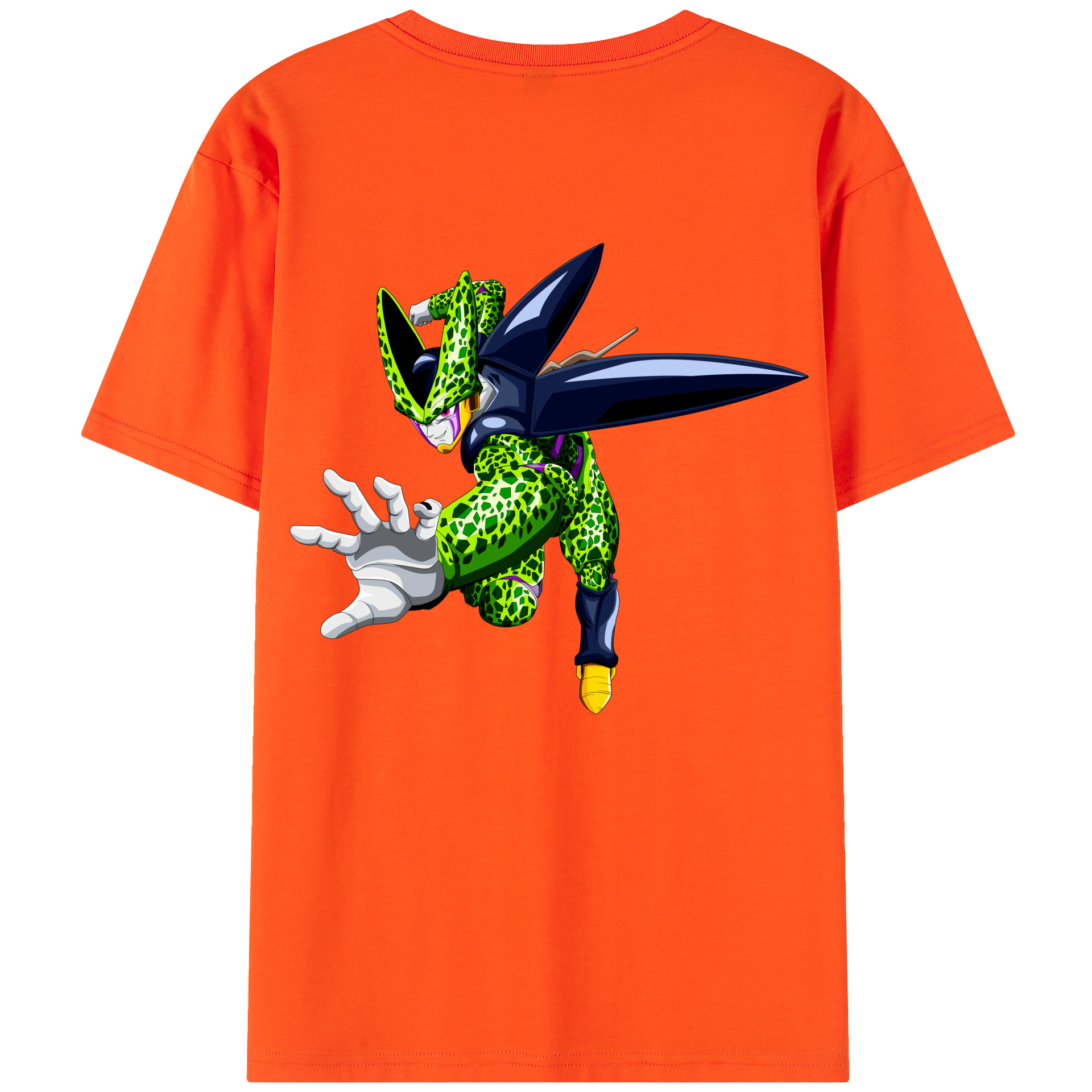 （画像用） ドラゴンボール セル DRAGON BALL Cell 綿100％半袖Tシャツ（背面プリント）