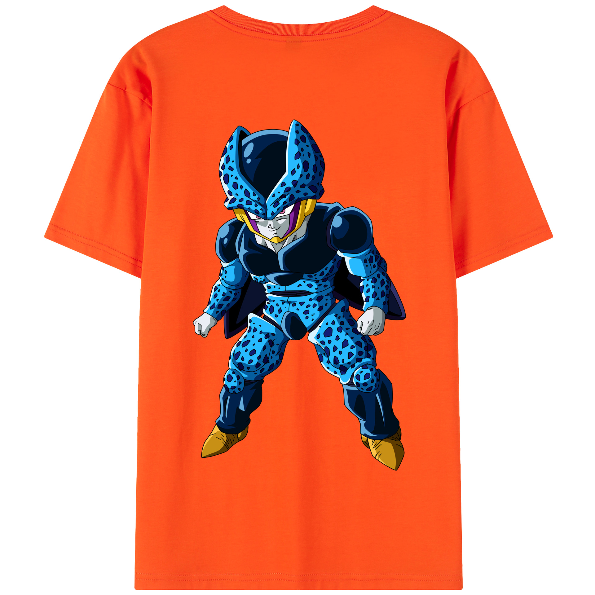 （画像用） ドラゴンボール セル DRAGON BALL Cell 綿100％半袖Tシャツ（背面プリント）