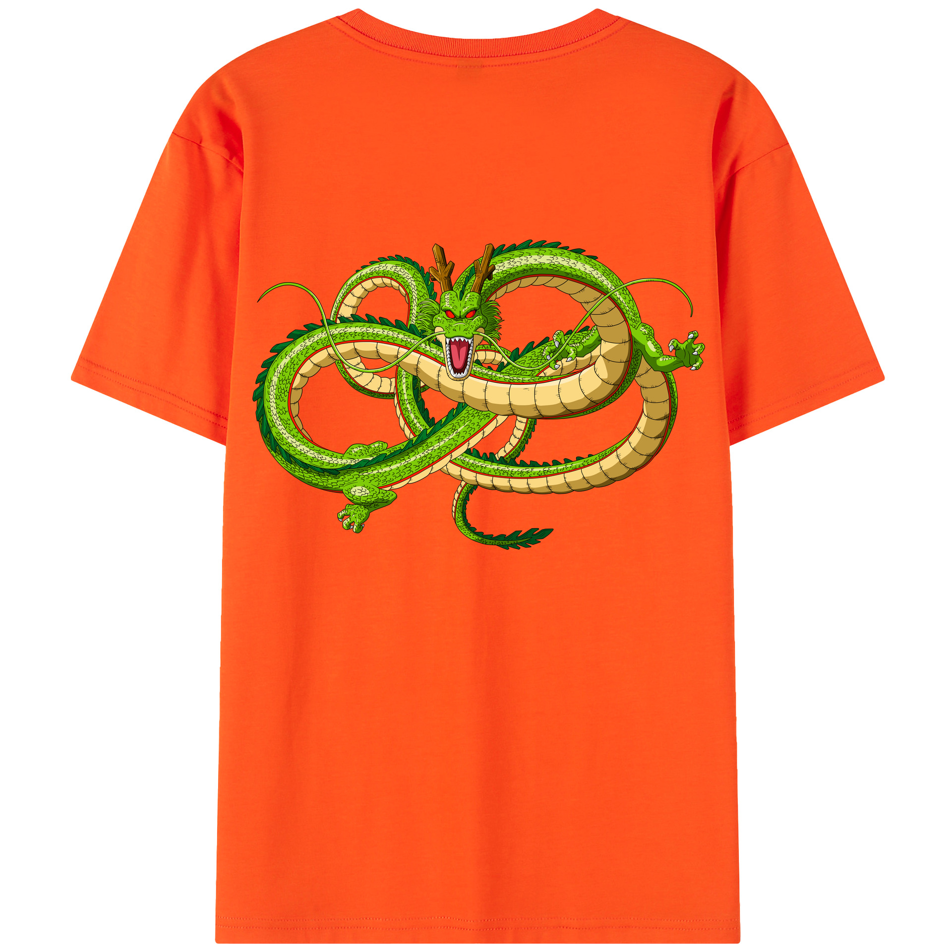 （画像用） ドラゴンボール 神龍 シェンロン DRAGON BALL Shenron 綿100％半袖Tシャツ（背面プリント）