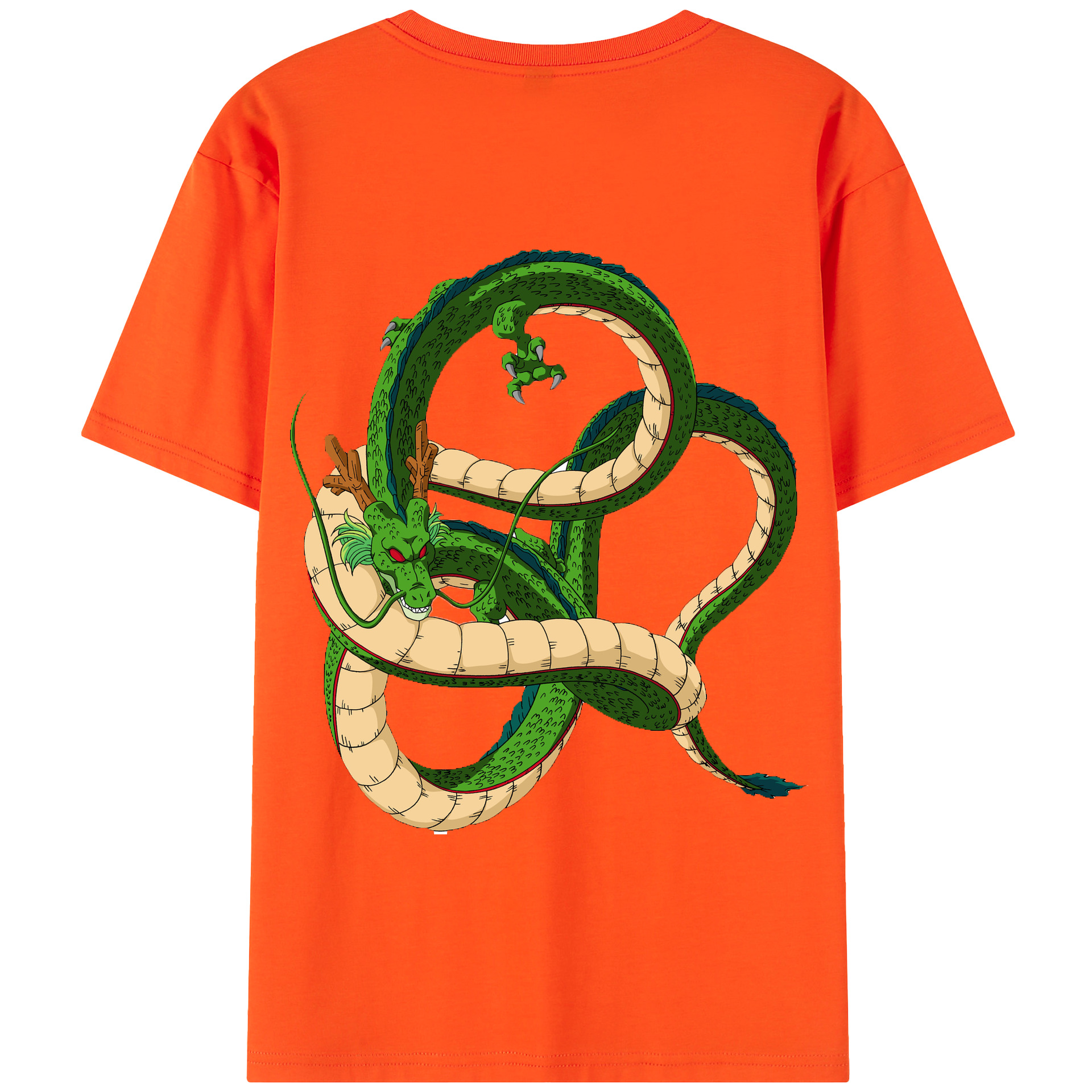 （画像用） ドラゴンボール 神龍 シェンロン DRAGON BALL Shenron 綿100％半袖Tシャツ（背面プリント）