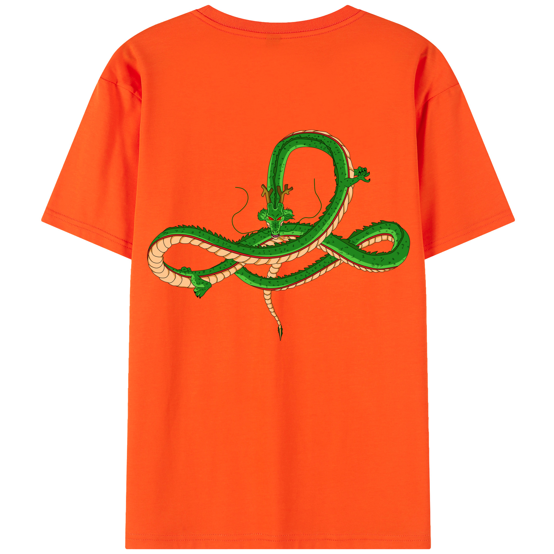 （画像用） ドラゴンボール 神龍 シェンロン DRAGON BALL Shenron 綿100％半袖Tシャツ（背面プリント）