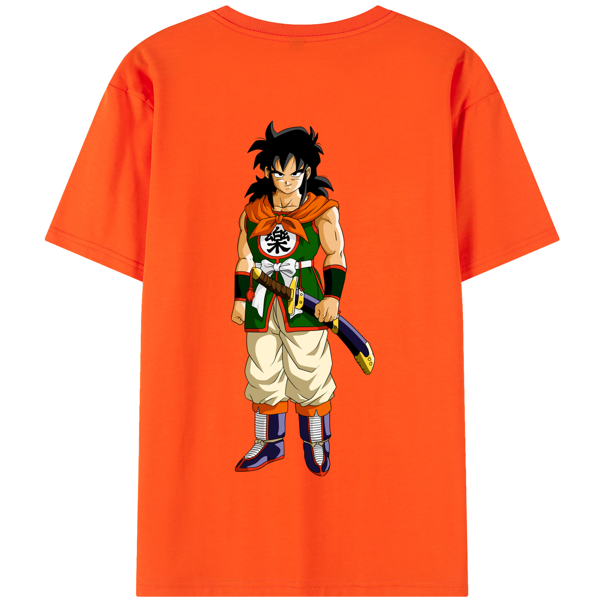 （画像用） ドラゴンボール ヤムチャ DRAGON BALL Yamcha 綿100％半袖Tシャツ（背面プリント）