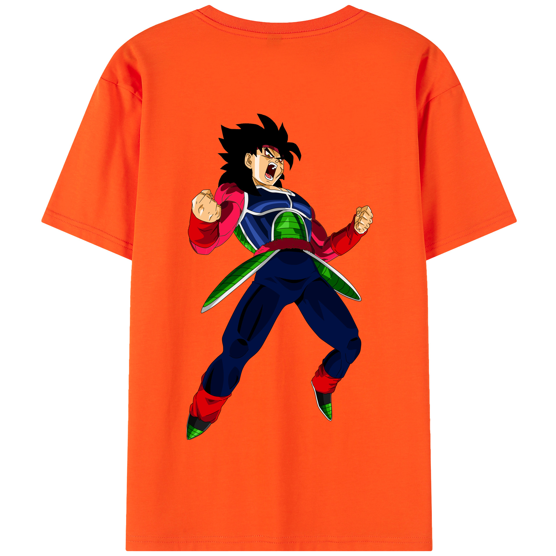 （画像用） ドラゴンボール バーダック DRAGON BALL Burdock 綿100％半袖Tシャツ（背面プリント）
