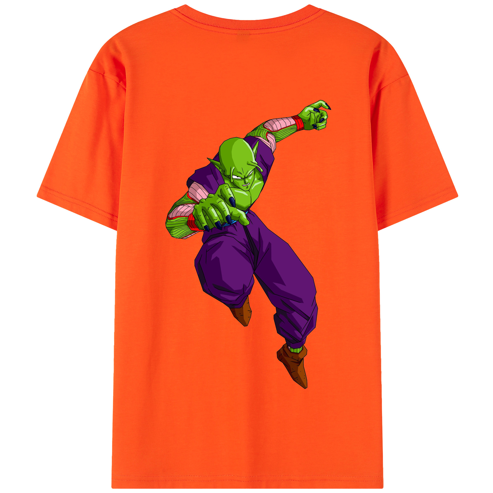 （画像用） ドラゴンボール ピッコロ DRAGON BALL Piccolo 綿100％半袖Tシャツ（背面プリント）