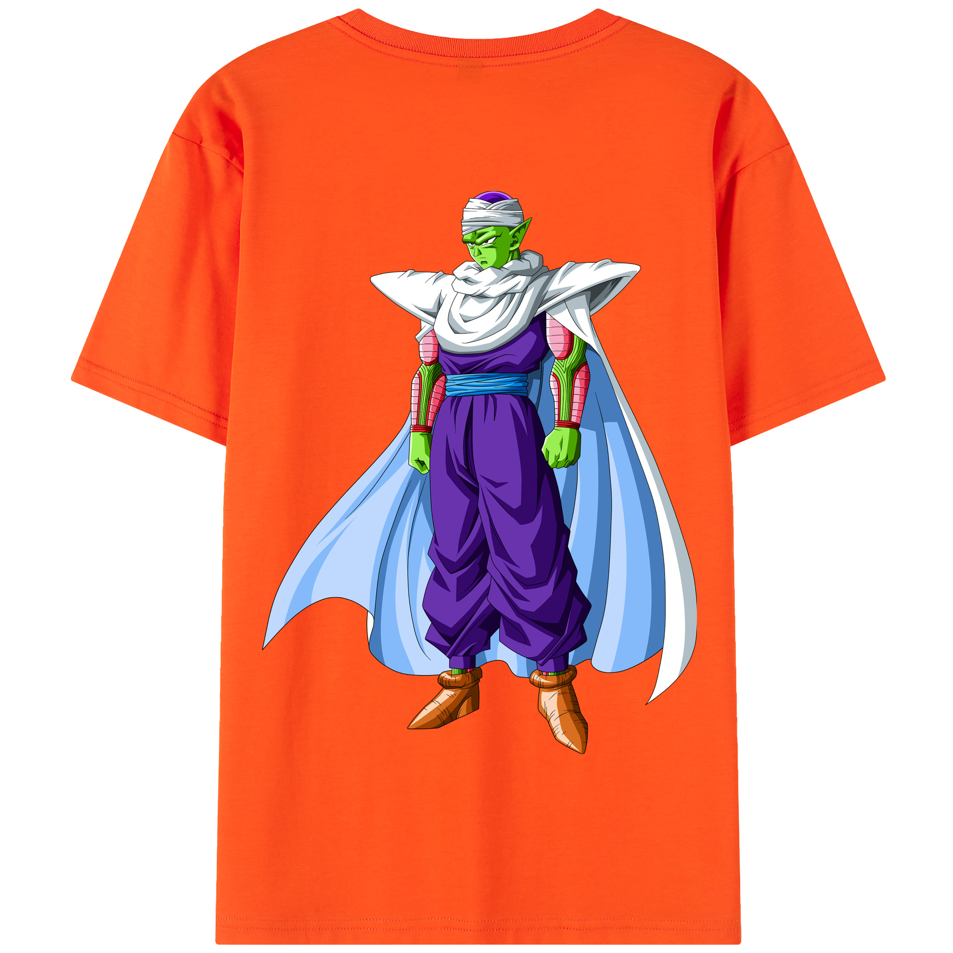 （画像用） ドラゴンボール ピッコロ DRAGON BALL Piccolo 綿100％半袖Tシャツ（背面プリント）