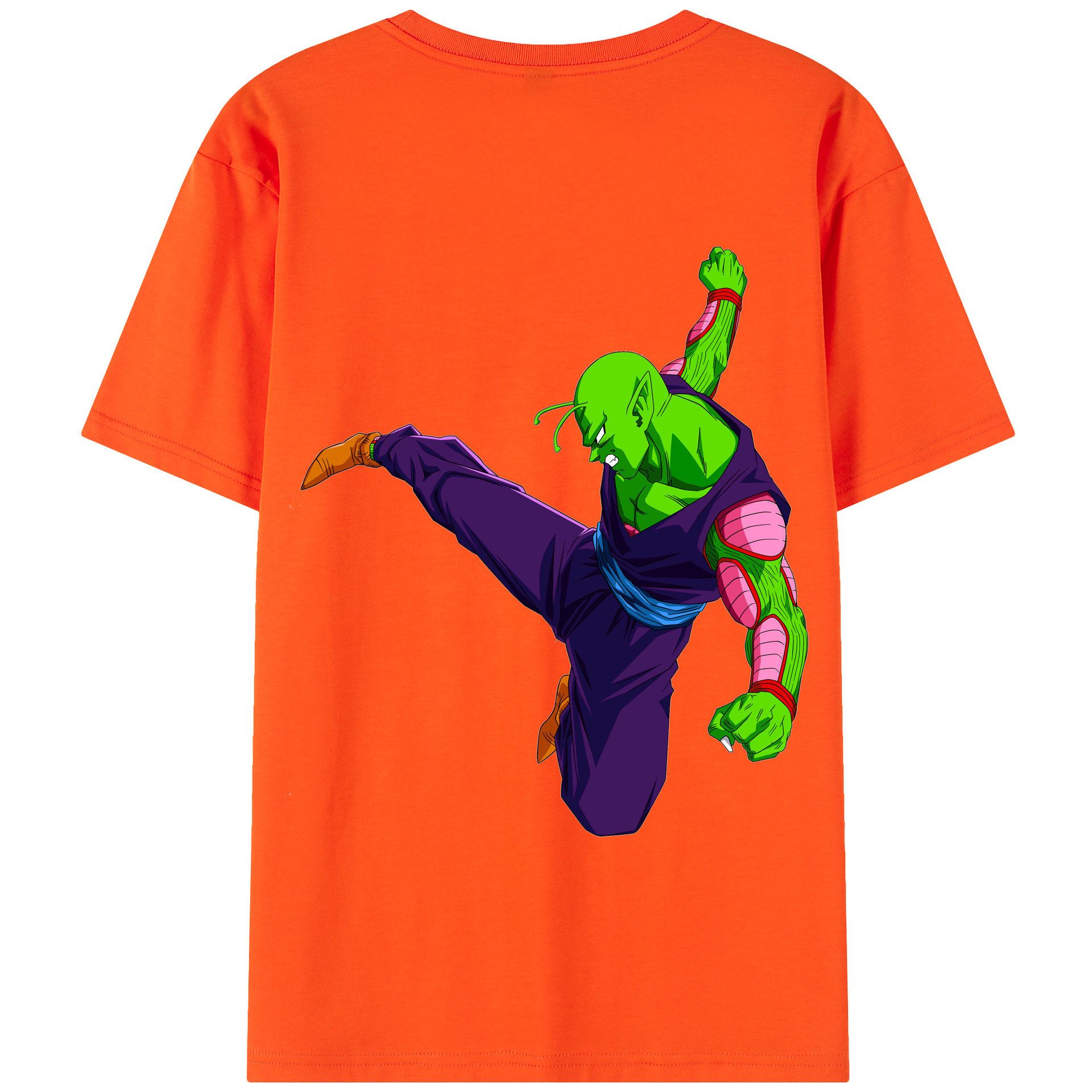 （画像用） ドラゴンボール ピッコロ DRAGON BALL Piccolo 綿100％半袖Tシャツ（背面プリント）