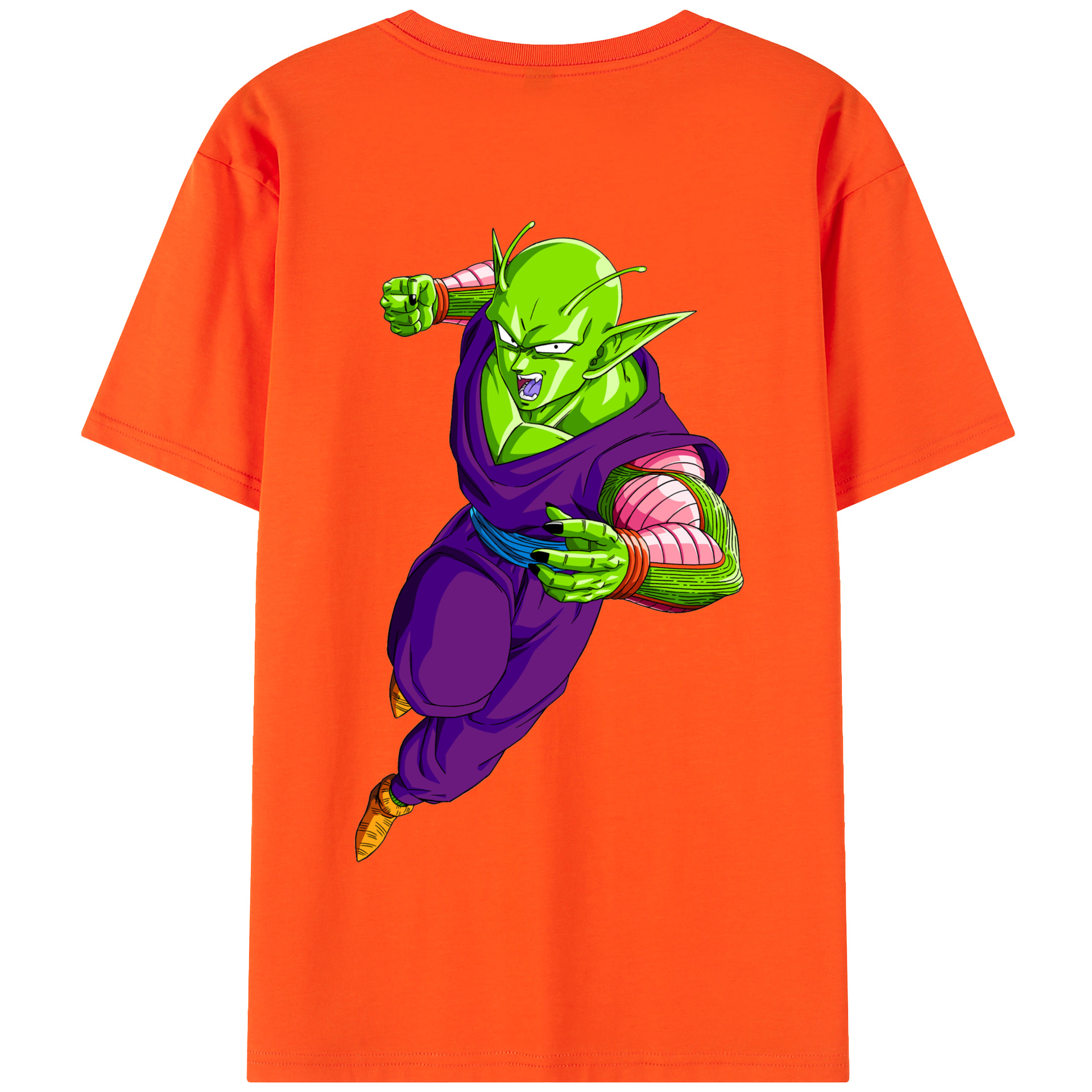 （画像用） ドラゴンボール ピッコロ DRAGON BALL Piccolo 綿100％半袖Tシャツ（背面プリント）