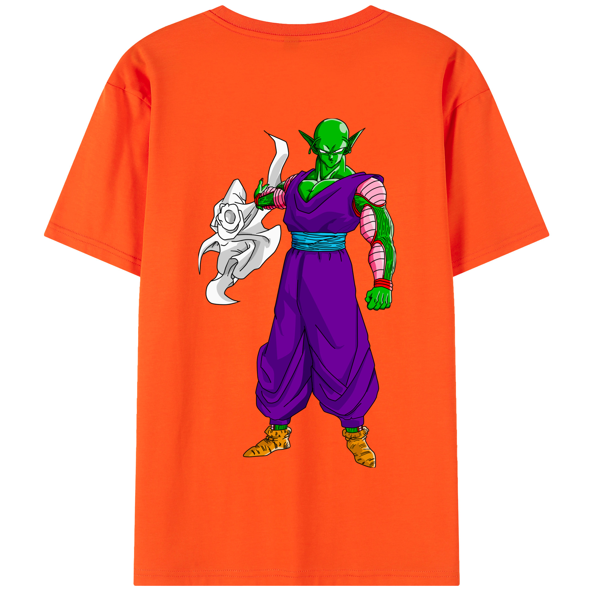 （画像用） ドラゴンボール ピッコロ DRAGON BALL Piccolo 綿100％半袖Tシャツ（背面プリント）