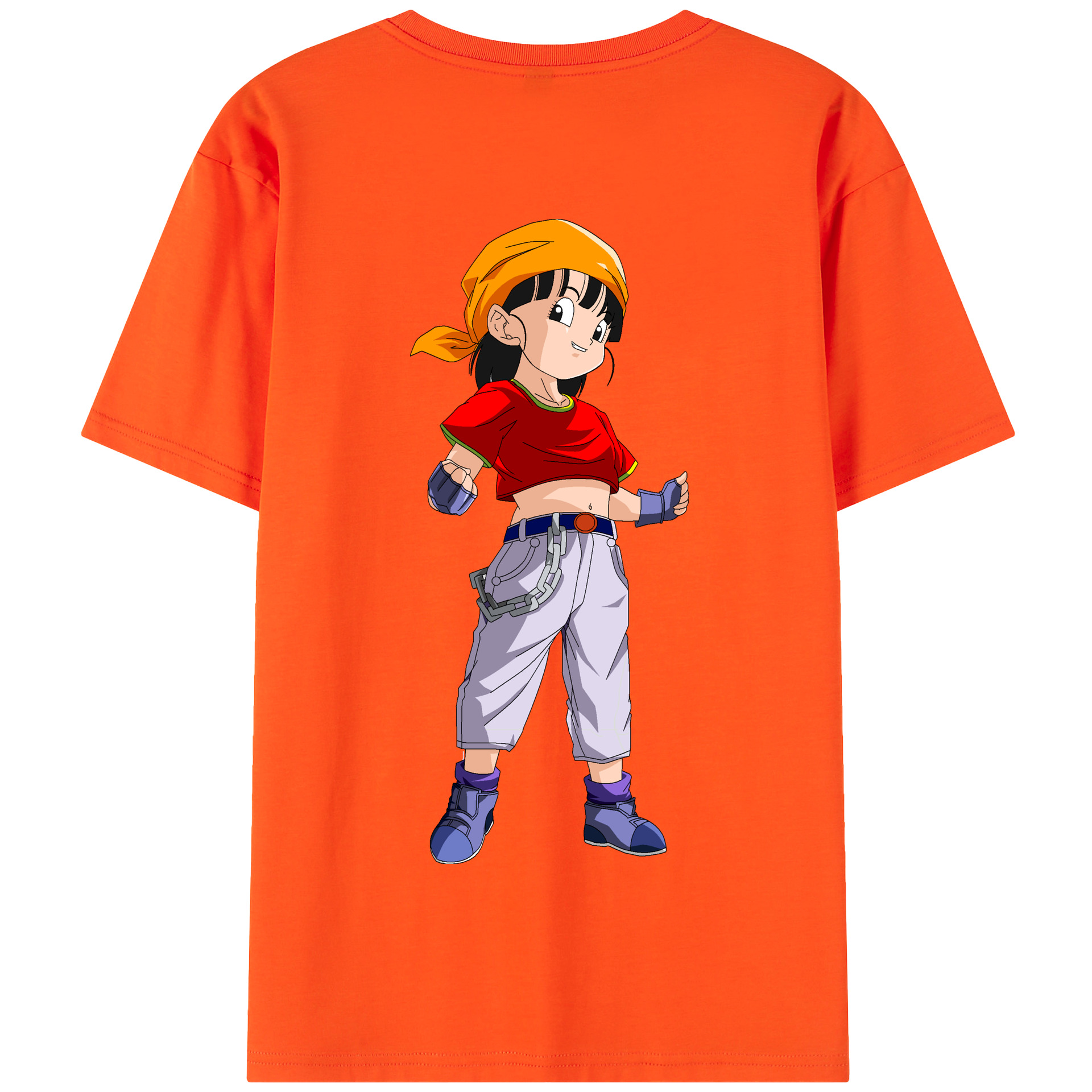 （画像用） ドラゴンボール パン DRAGON BALL Pan 綿100％半袖Tシャツ（背面プリント）