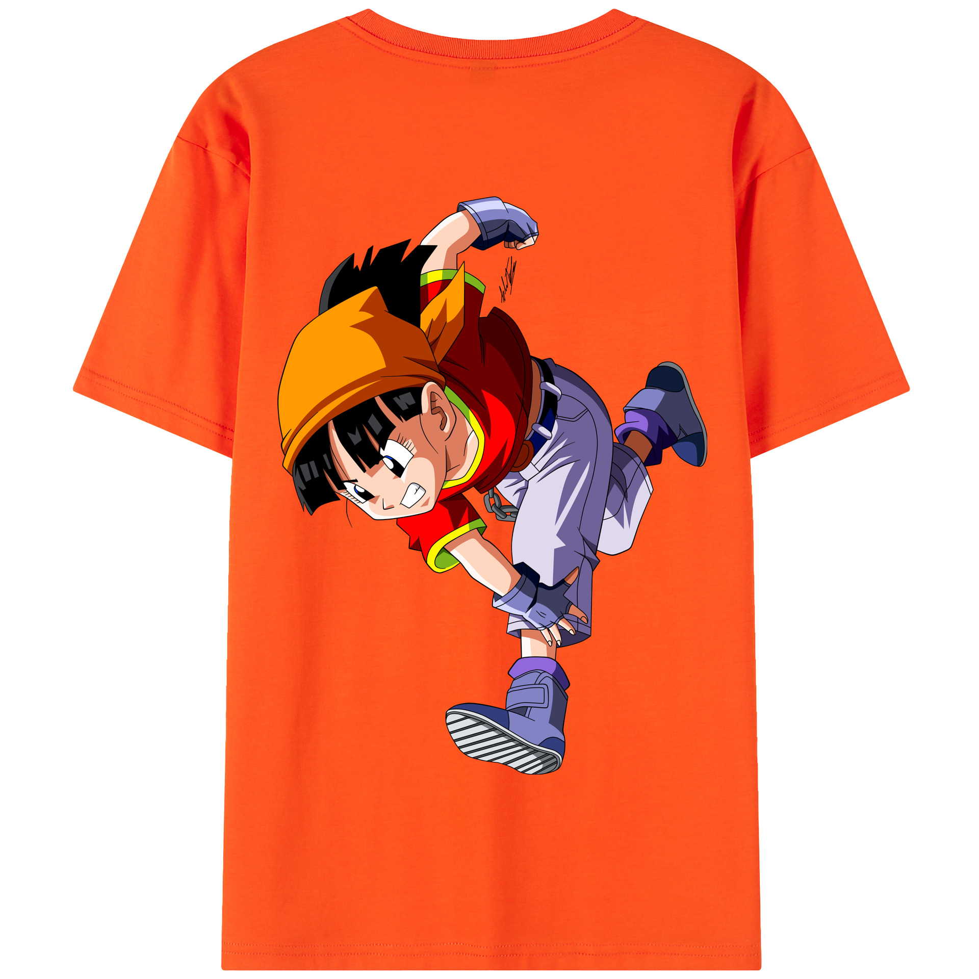（画像用） ドラゴンボール パン DRAGON BALL Pan 綿100％半袖Tシャツ（背面プリント）