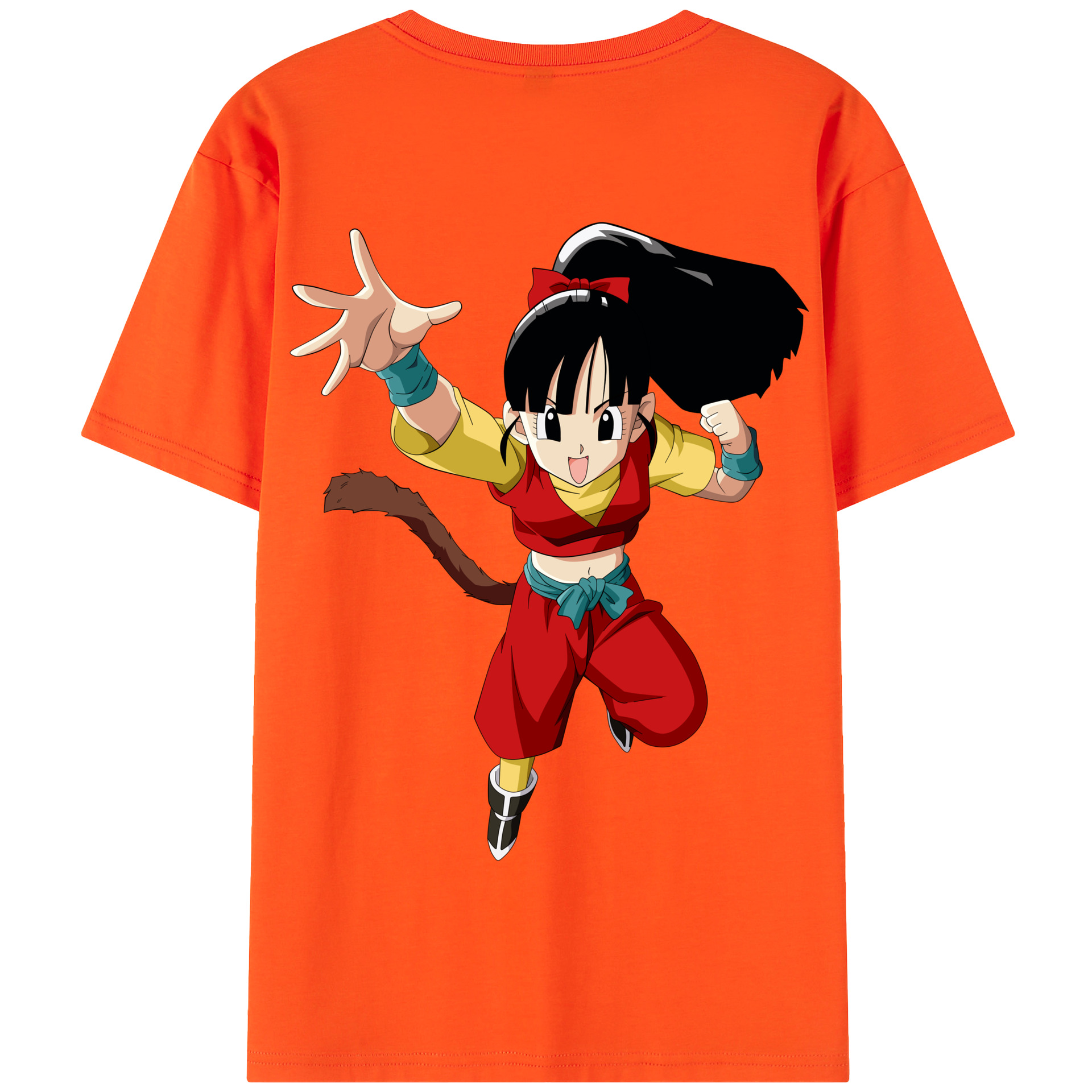 （画像用） ドラゴンボール パン DRAGON BALL Pan 綿100％半袖Tシャツ（背面プリント）