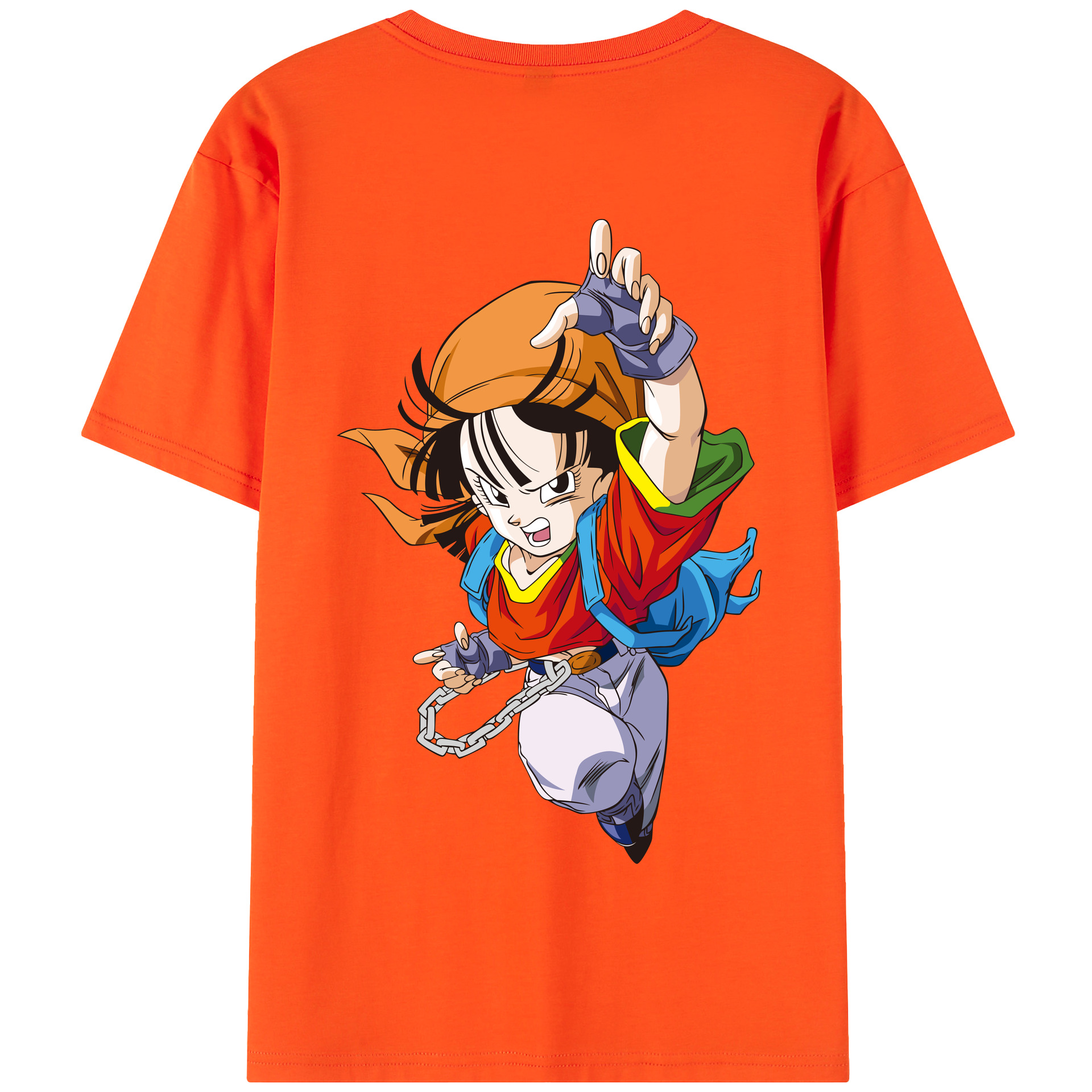 （画像用） ドラゴンボール パン DRAGON BALL Pan 綿100％半袖Tシャツ（背面プリント）