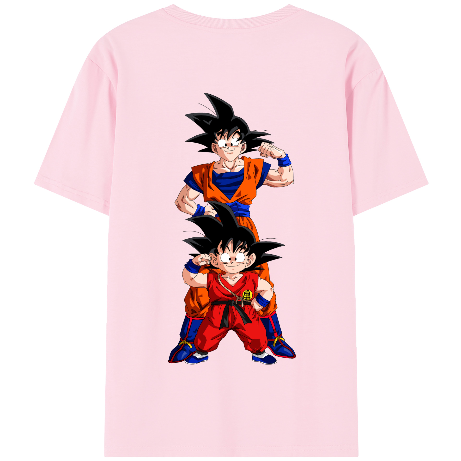 （画像用） ドラゴンボール 孫悟空（そん ごくう）Son Goku カカロット DRAGON BALL Kakarotto 綿100％半袖Tシャツ（背面プリント）