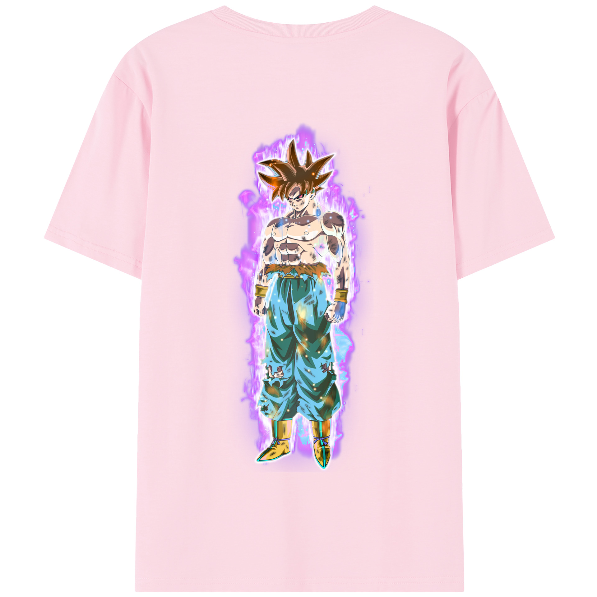 （画像用） ドラゴンボール 孫悟空（そん ごくう）Son Goku カカロット DRAGON BALL Kakarotto 綿100％半袖Tシャツ（背面プリント）