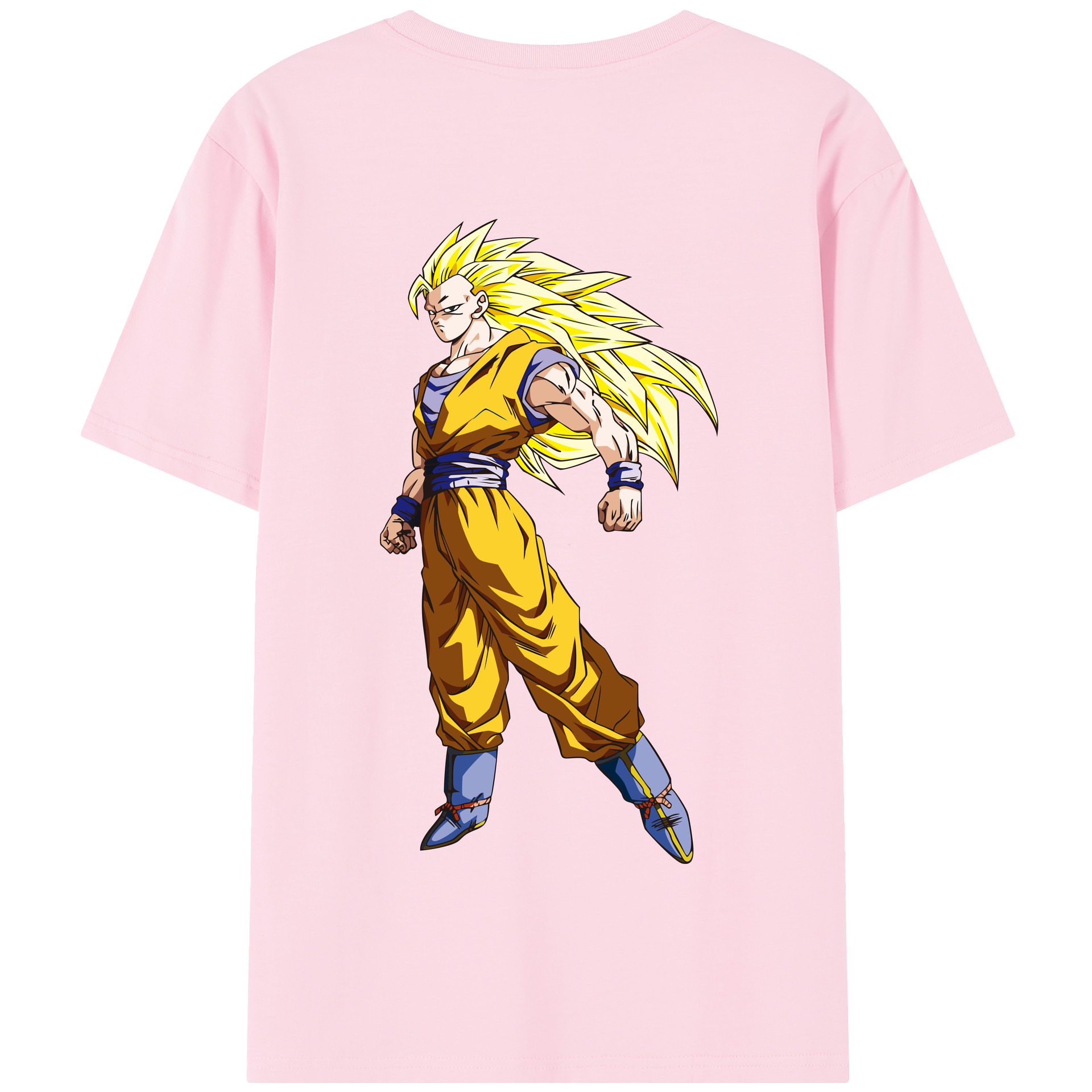 （画像用） ドラゴンボール 孫悟空（そん ごくう）Son Goku カカロット DRAGON BALL Kakarotto 綿100％半袖Tシャツ（背面プリント）
