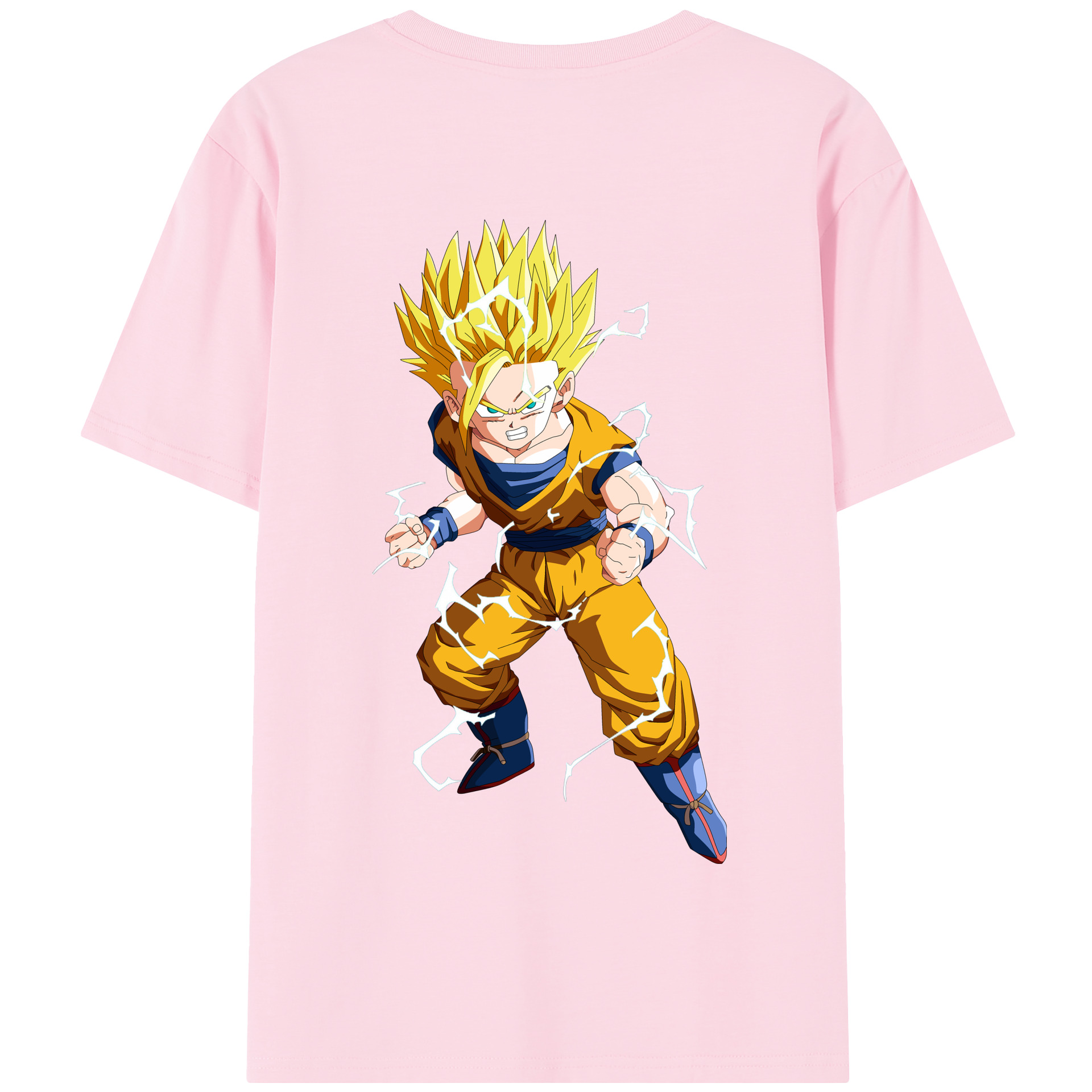 （画像用） ドラゴンボール 孫 悟飯（そんごはん）DRAGON BALL Son Gohan 綿100％半袖Tシャツ（背面プリント）