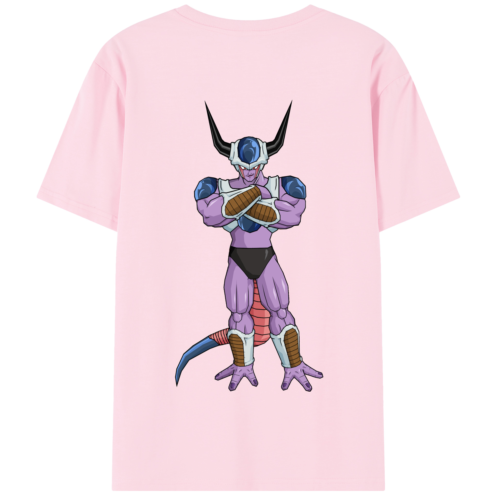 （画像用） ドラゴンボール フリーザ DRAGON BALL Frieza 綿100％半袖Tシャツ（背面プリント）