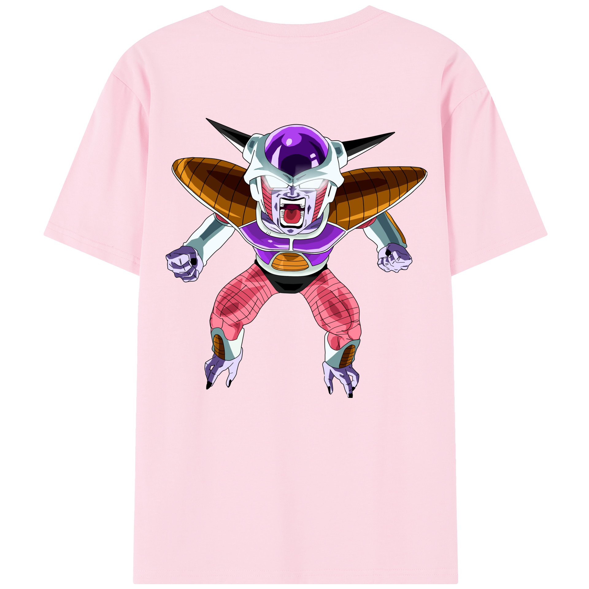 （画像用） ドラゴンボール フリーザ DRAGON BALL Frieza 綿100％半袖Tシャツ（背面プリント）