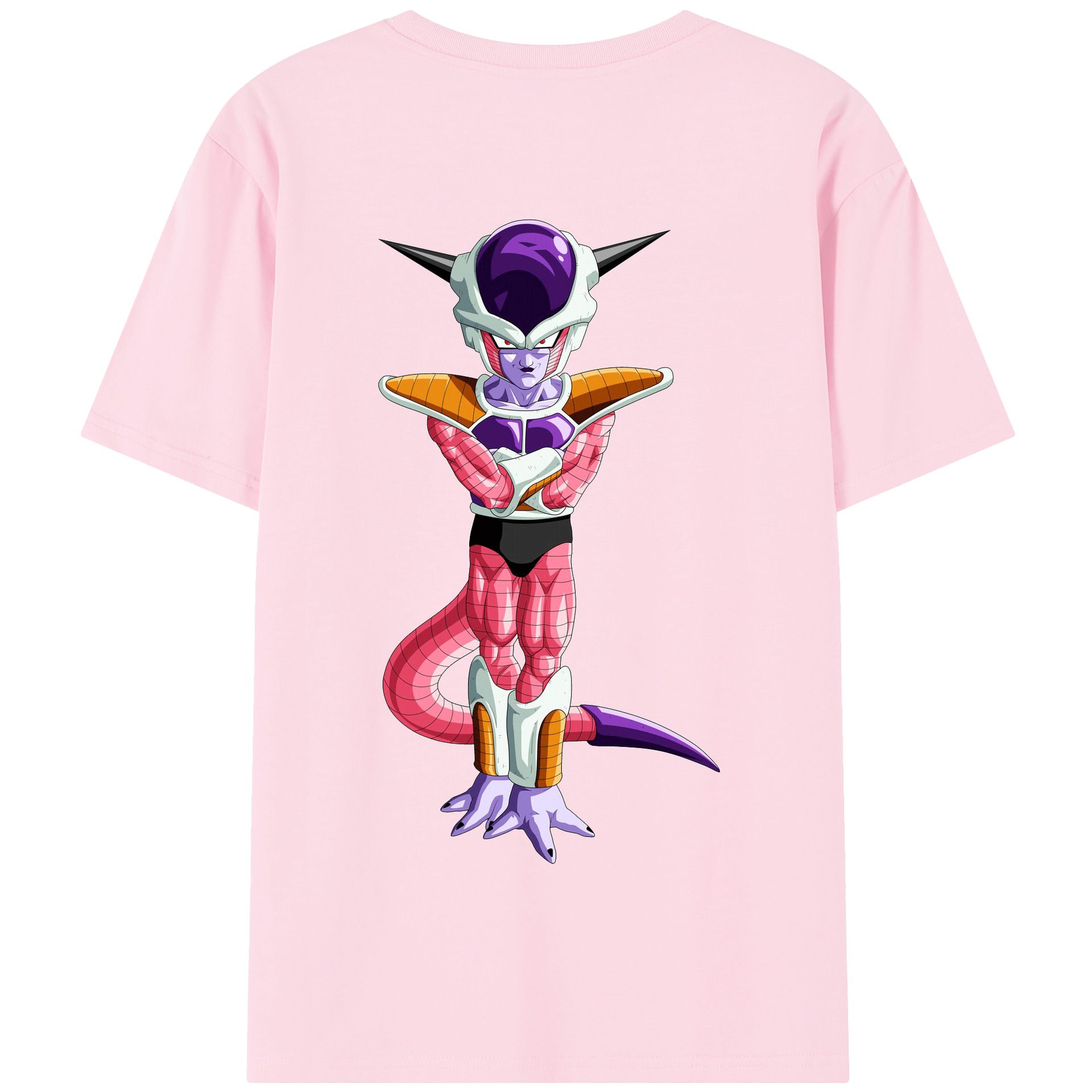 （画像用） ドラゴンボール フリーザ DRAGON BALL Frieza 綿100％半袖Tシャツ（背面プリント）