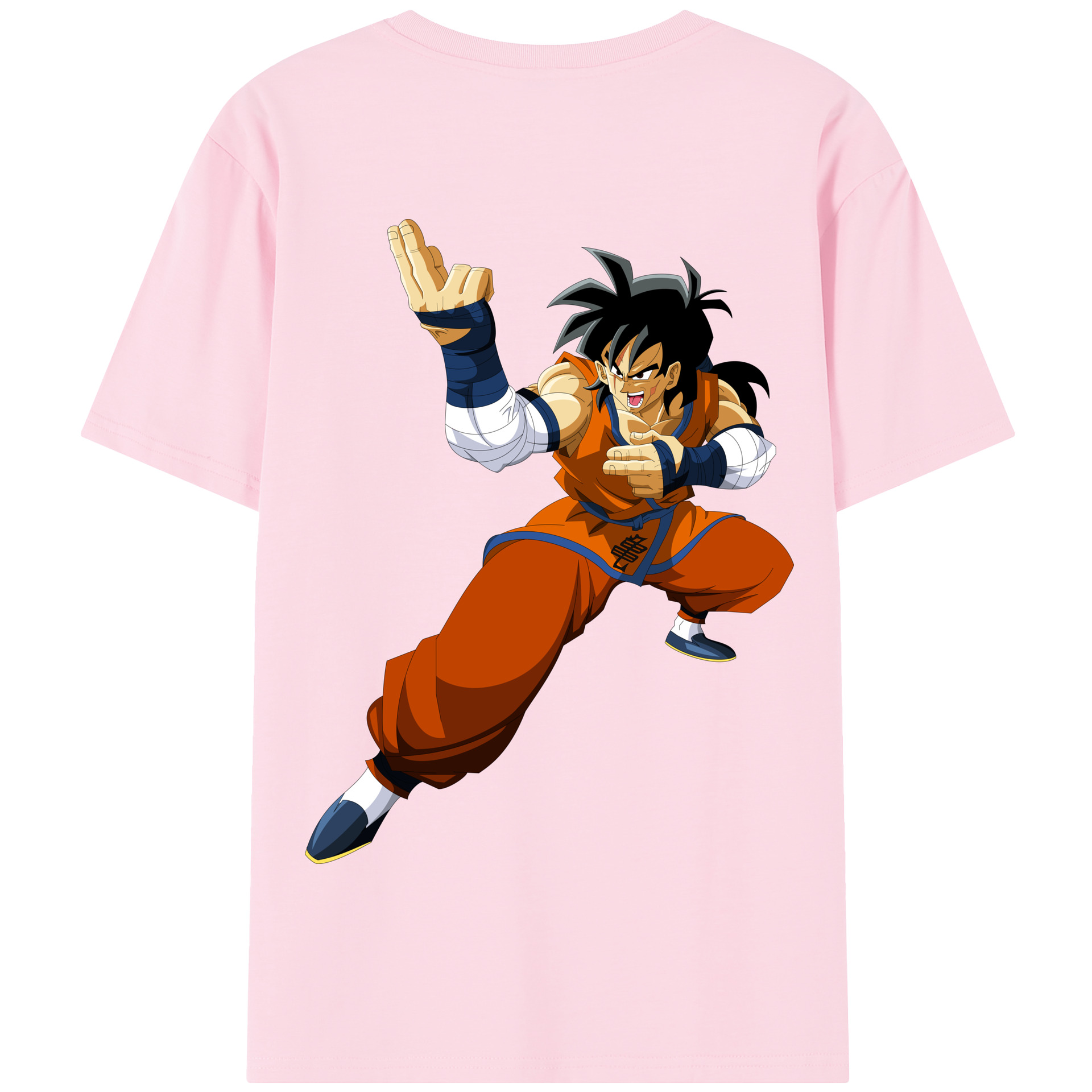 （画像用） ドラゴンボール ヤムチャ DRAGON BALL Yamcha 綿100％半袖Tシャツ（背面プリント）