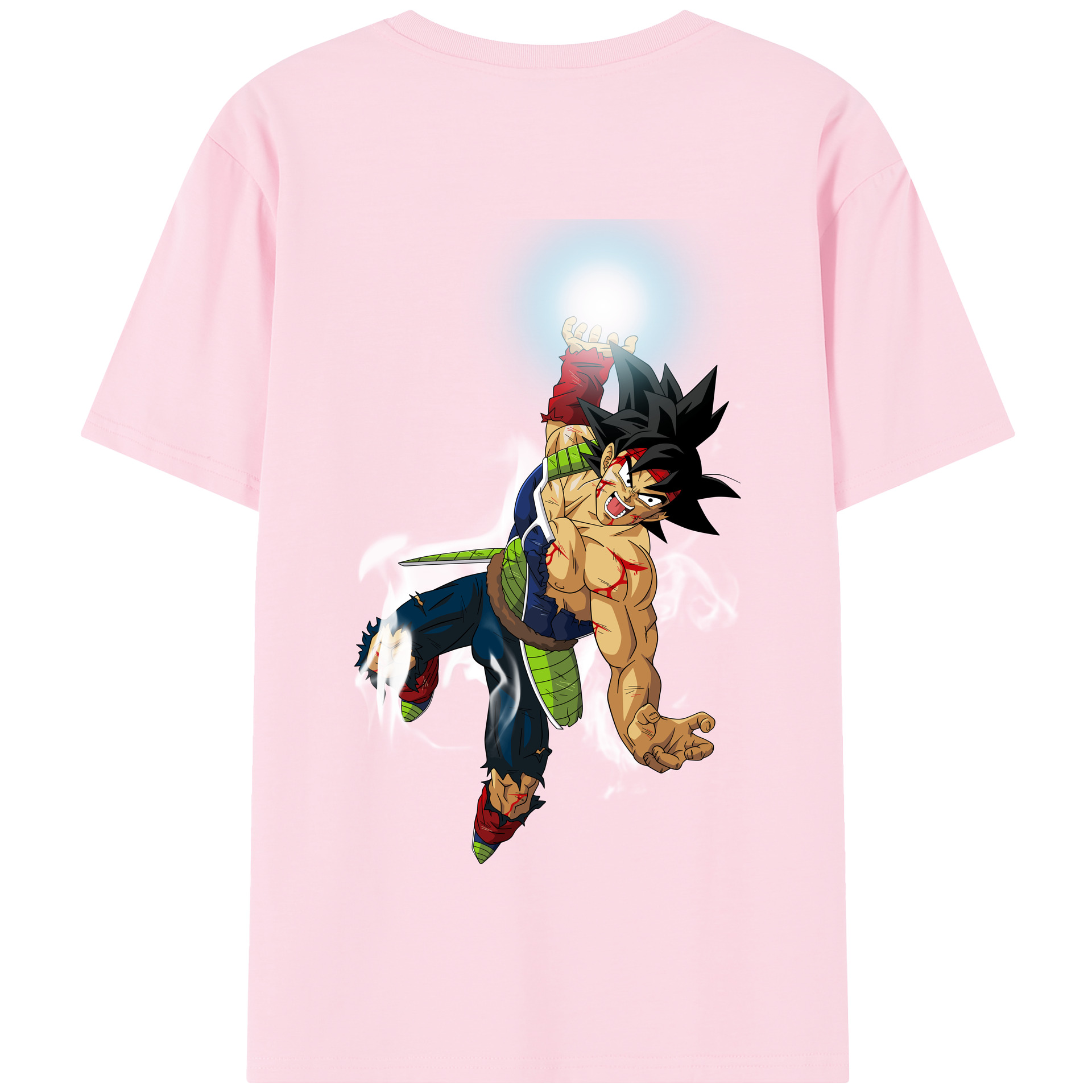 （画像用） ドラゴンボール バーダック DRAGON BALL Burdock 綿100％半袖Tシャツ（背面プリント）