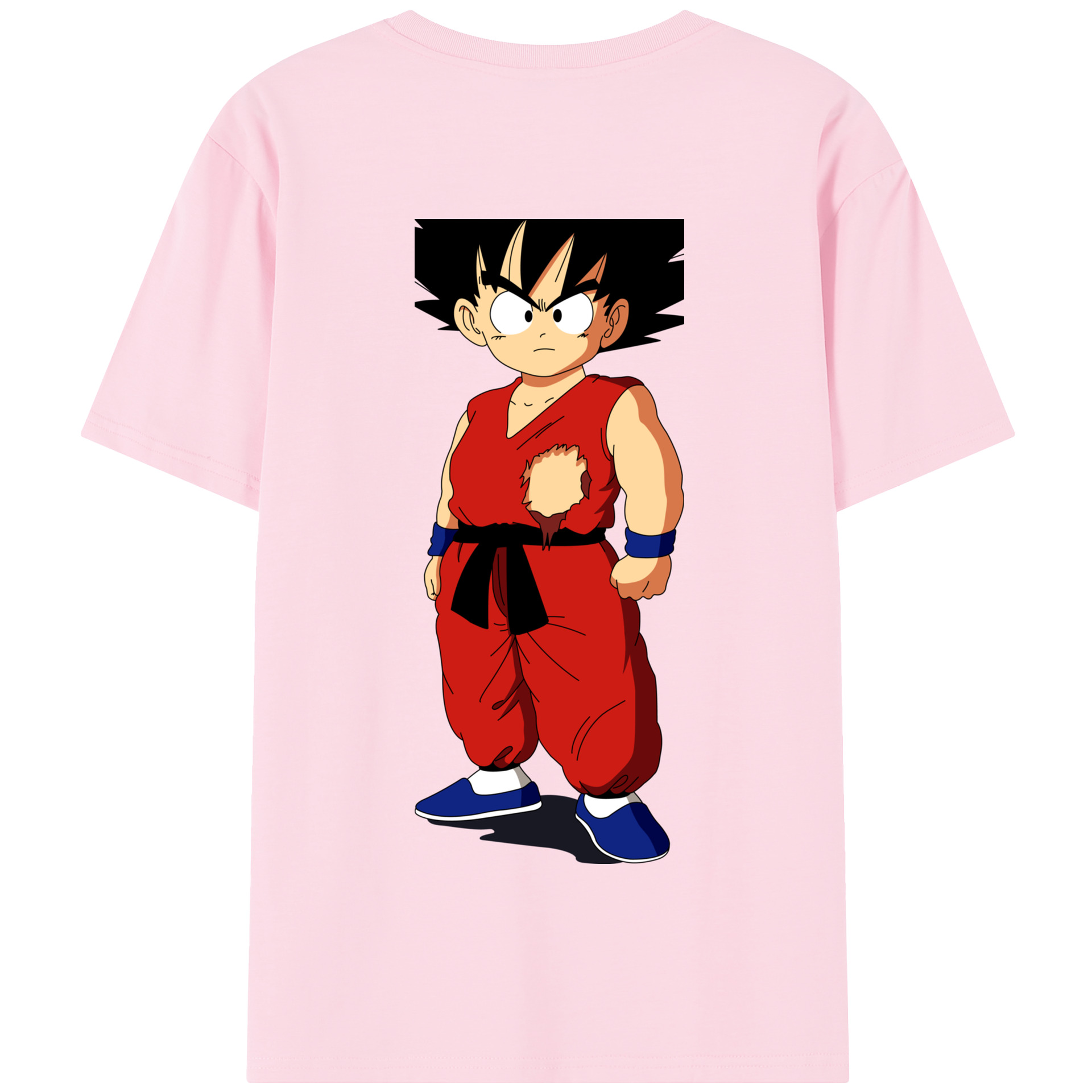 （画像用） ドラゴンボール 孫悟空（そん ごくう）Son Goku カカロット DRAGON BALL Kakarotto 綿100％半袖Tシャツ（背面プリント）