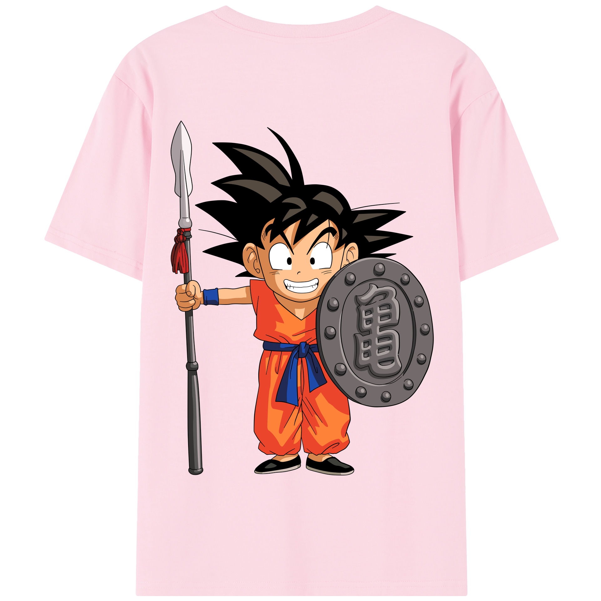（画像用） ドラゴンボール 孫悟空（そん ごくう）Son Goku カカロット DRAGON BALL Kakarotto 綿100％半袖Tシャツ（背面プリント）