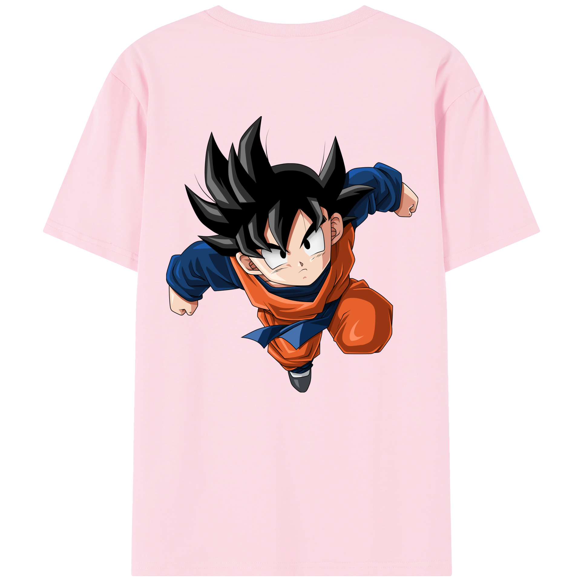 （画像用） ドラゴンボール 孫悟空（そん ごくう）Son Goku カカロット DRAGON BALL Kakarotto 綿100％半袖Tシャツ（背面プリント）