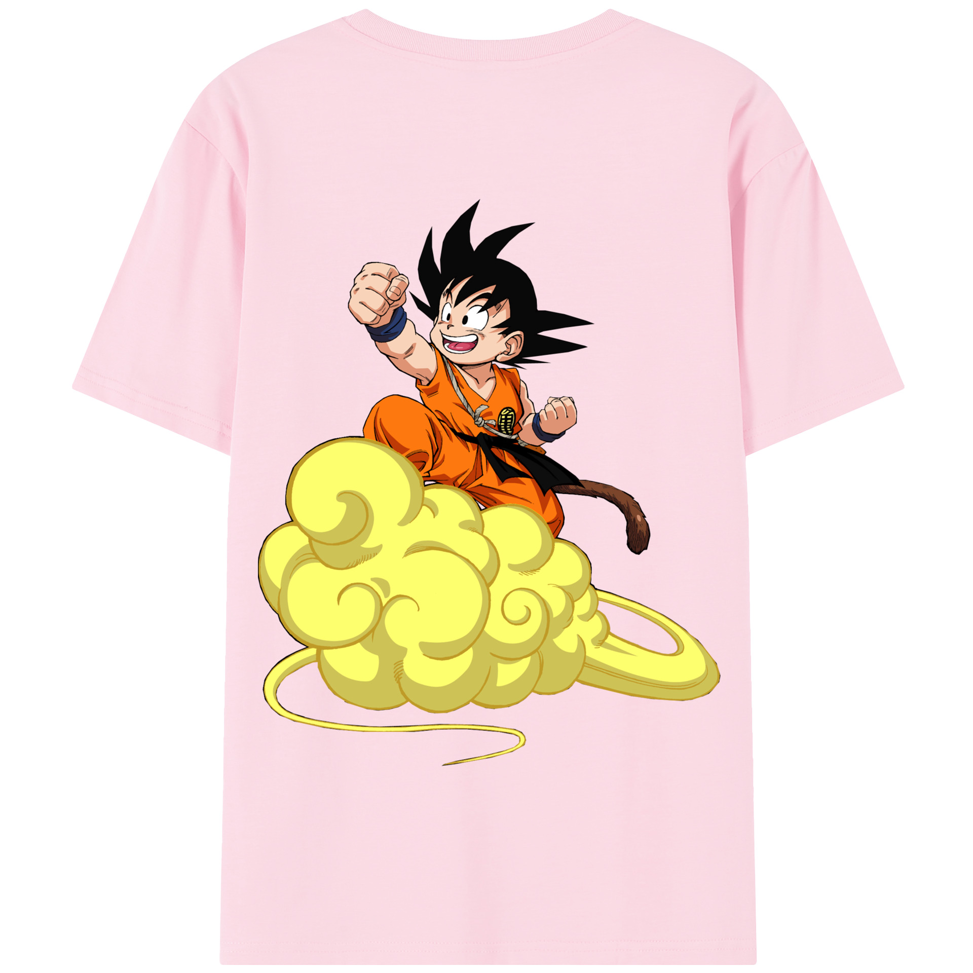 （画像用） ドラゴンボール 孫悟空（そん ごくう）Son Goku カカロット DRAGON BALL Kakarotto 綿100％半袖Tシャツ（背面プリント）