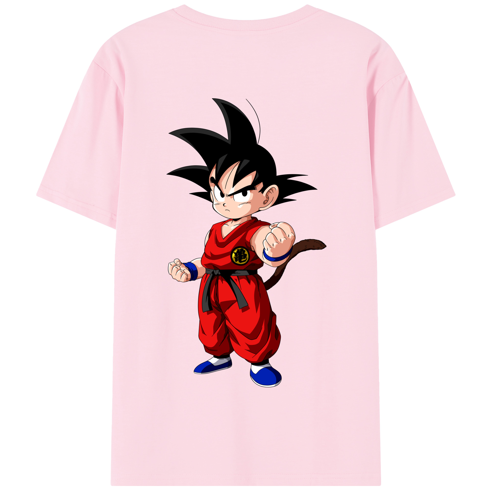 （画像用） ドラゴンボール 孫悟空（そん ごくう）Son Goku カカロット DRAGON BALL Kakarotto 綿100％半袖Tシャツ（背面プリント）