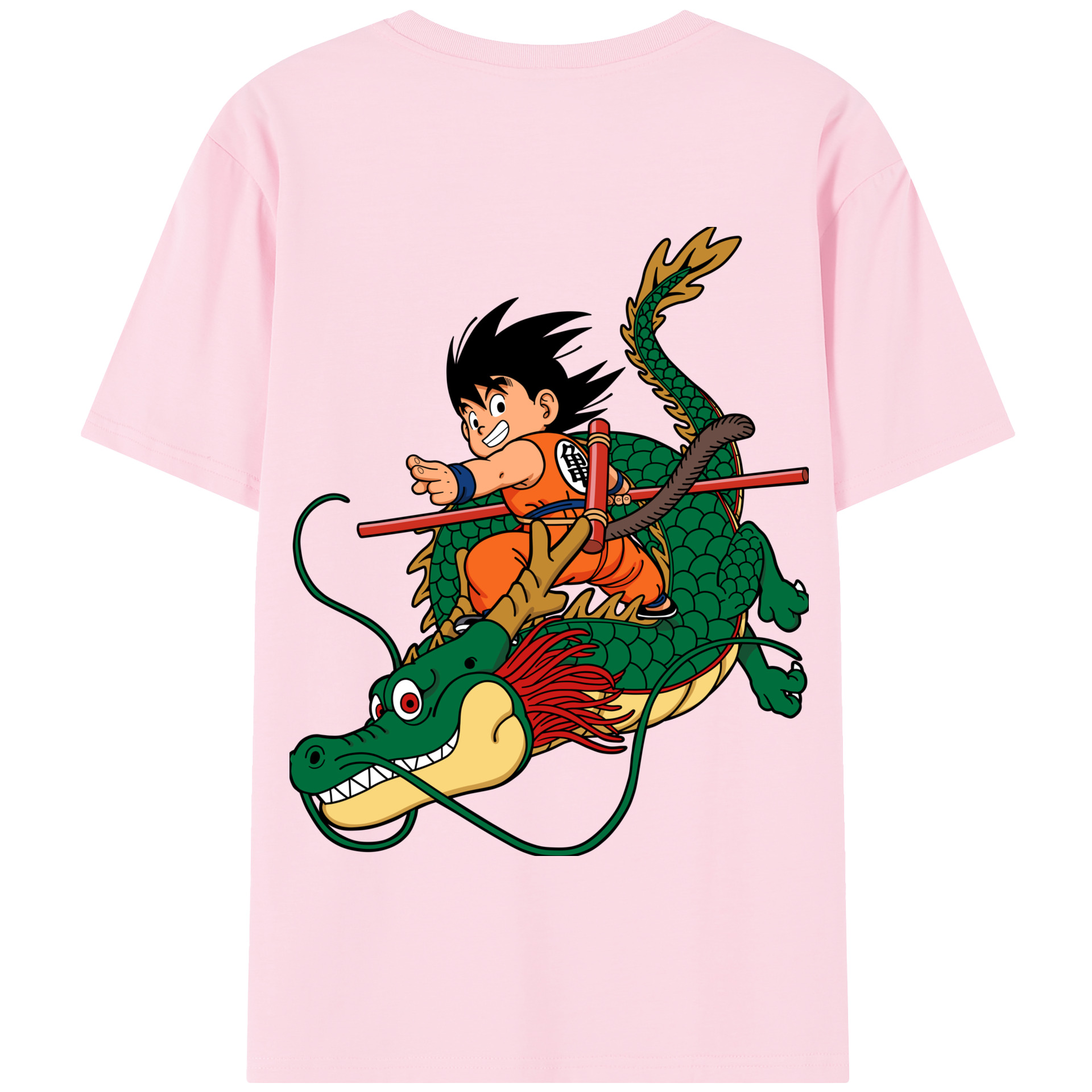 （画像用） ドラゴンボール 孫悟空（そん ごくう）Son Goku カカロット DRAGON BALL Kakarotto 綿100％半袖Tシャツ（背面プリント）