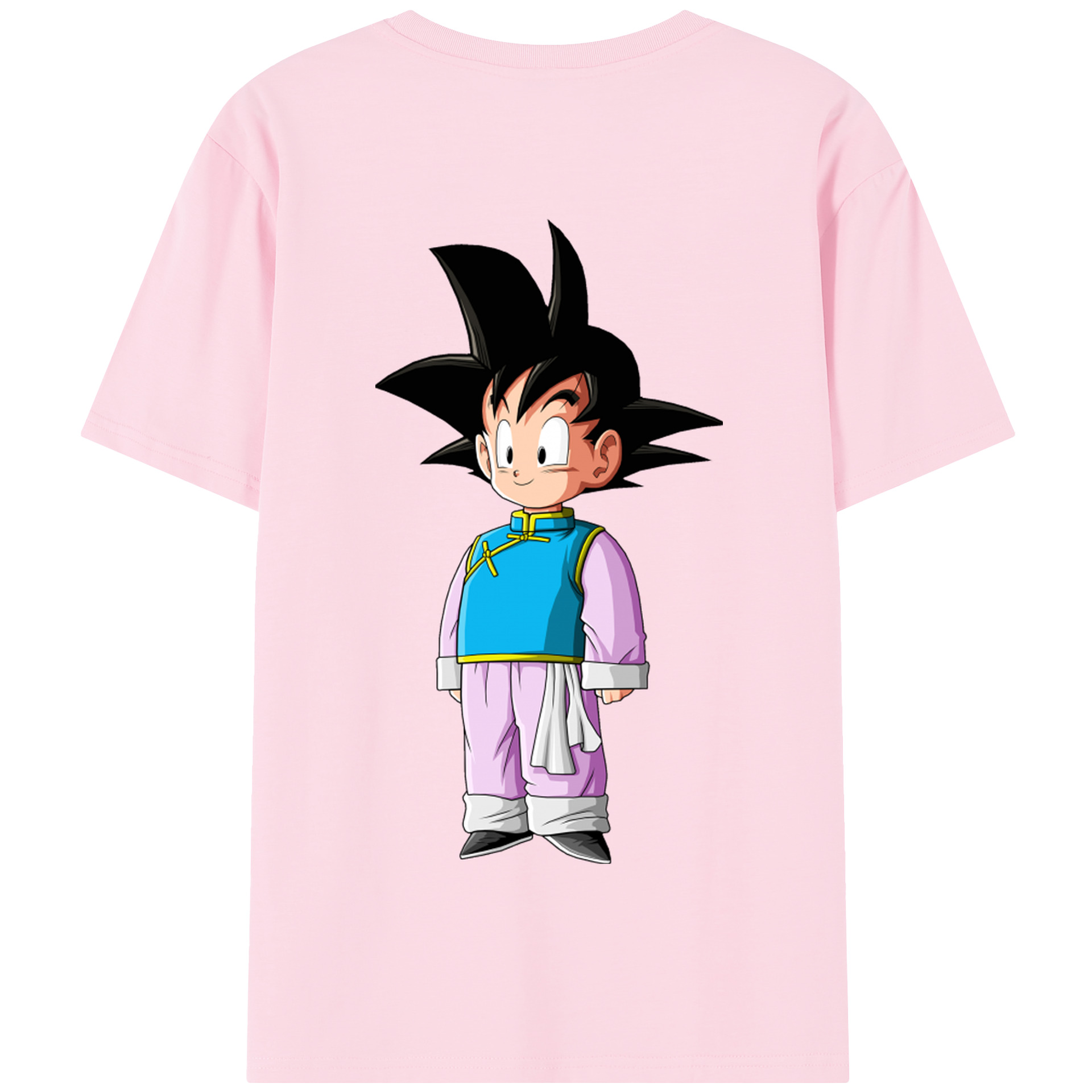 （画像用） ドラゴンボール 孫悟空（そん ごくう）Son Goku カカロット DRAGON BALL Kakarotto 綿100％半袖Tシャツ（背面プリント）