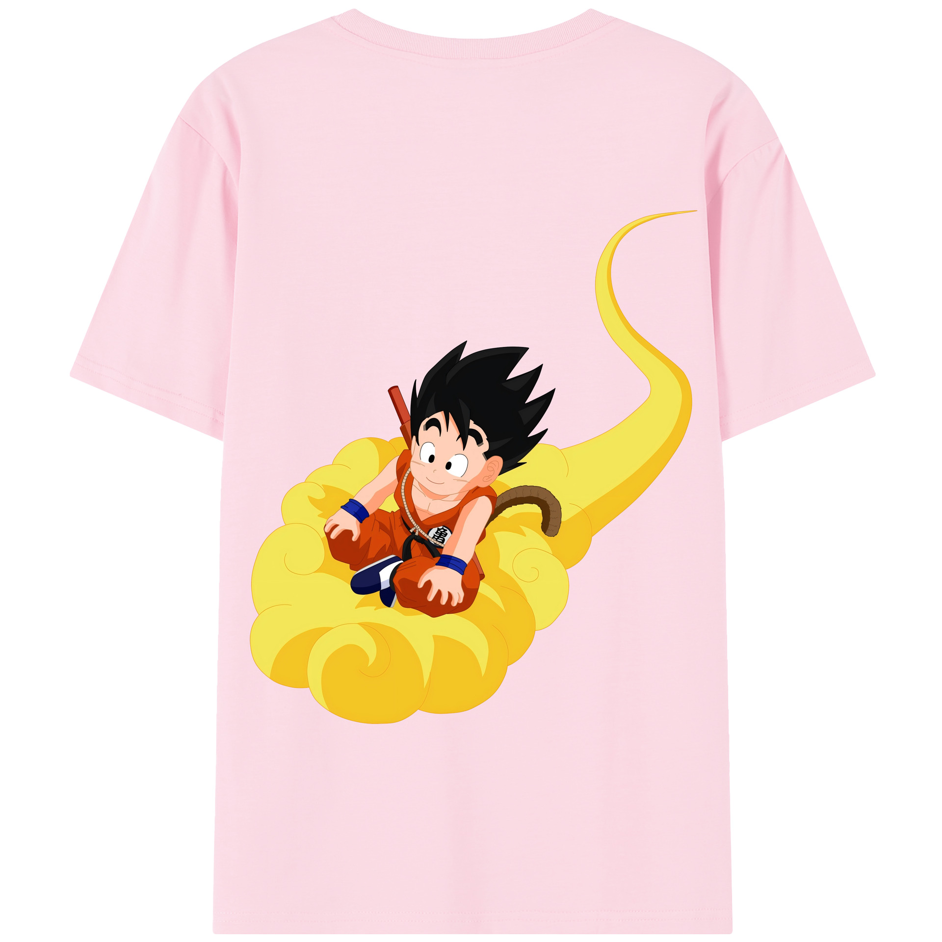 （画像用） ドラゴンボール 孫悟空（そん ごくう）Son Goku カカロット DRAGON BALL Kakarotto 綿100％半袖Tシャツ（背面プリント）